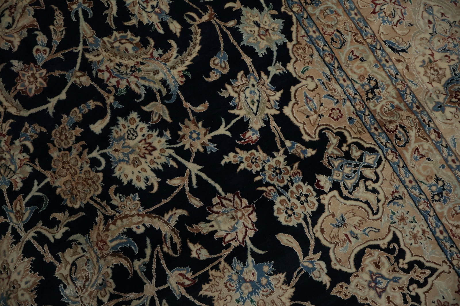 Antique Vegetable Dye Nain Persian Large Rug 13x24 - 8