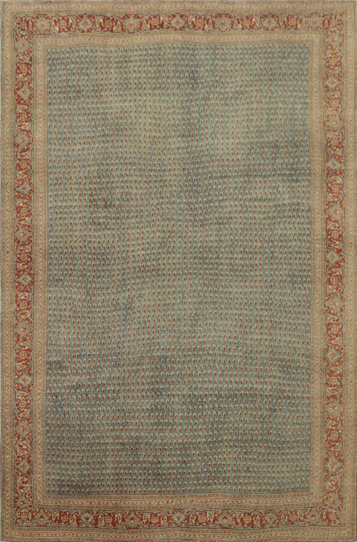 Antique Vegetable Dye Mahal Persian Area Rug 9x11 (1 of 14)
