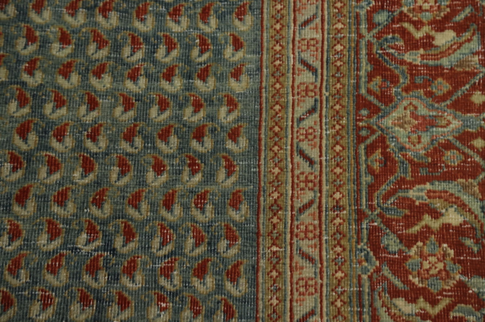 Antique Vegetable Dye Mahal Persian Area Rug 9x11 - 9