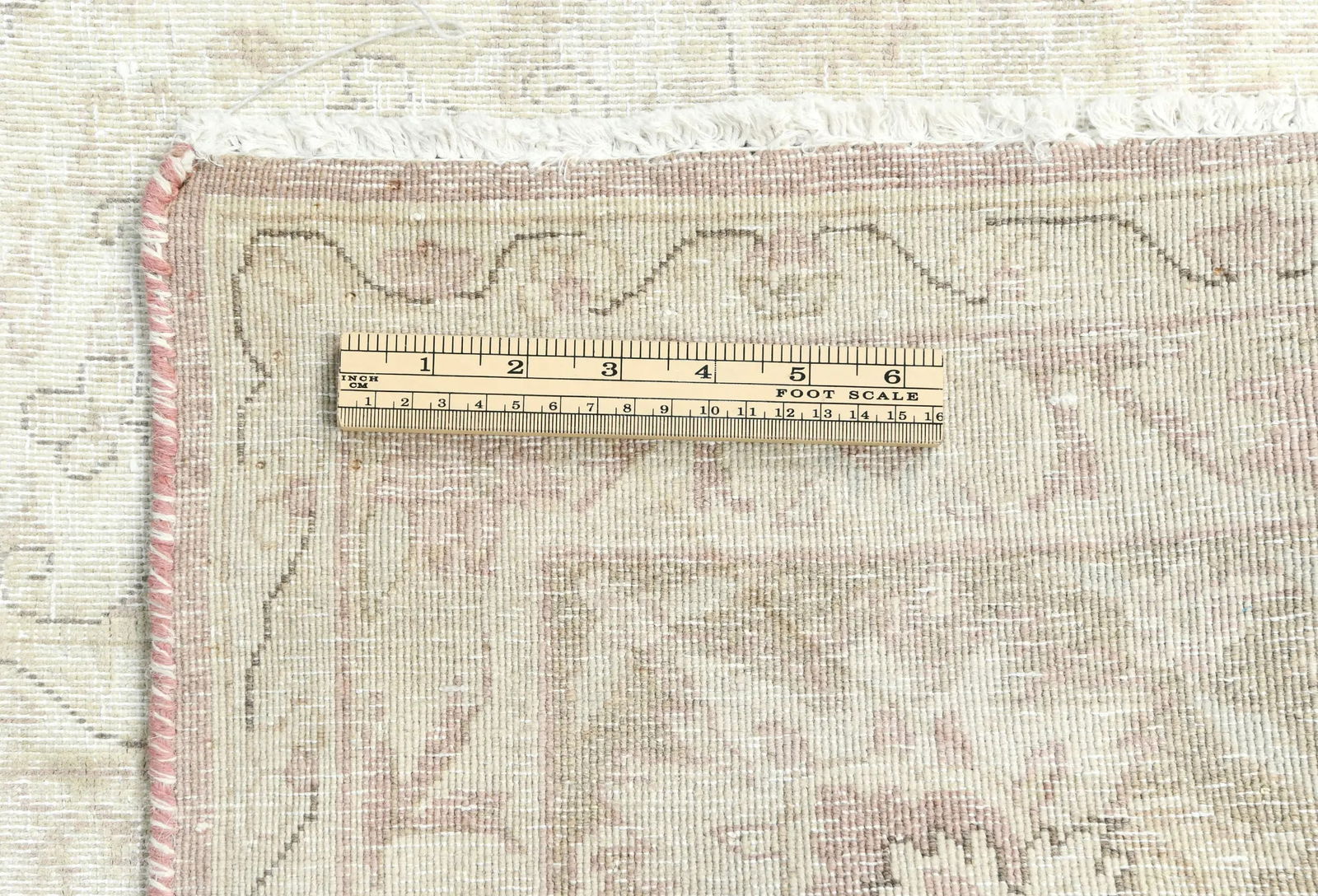 Antique Muted Brown Floral 8X11 Distressed Vintage Oriental Rug - 11