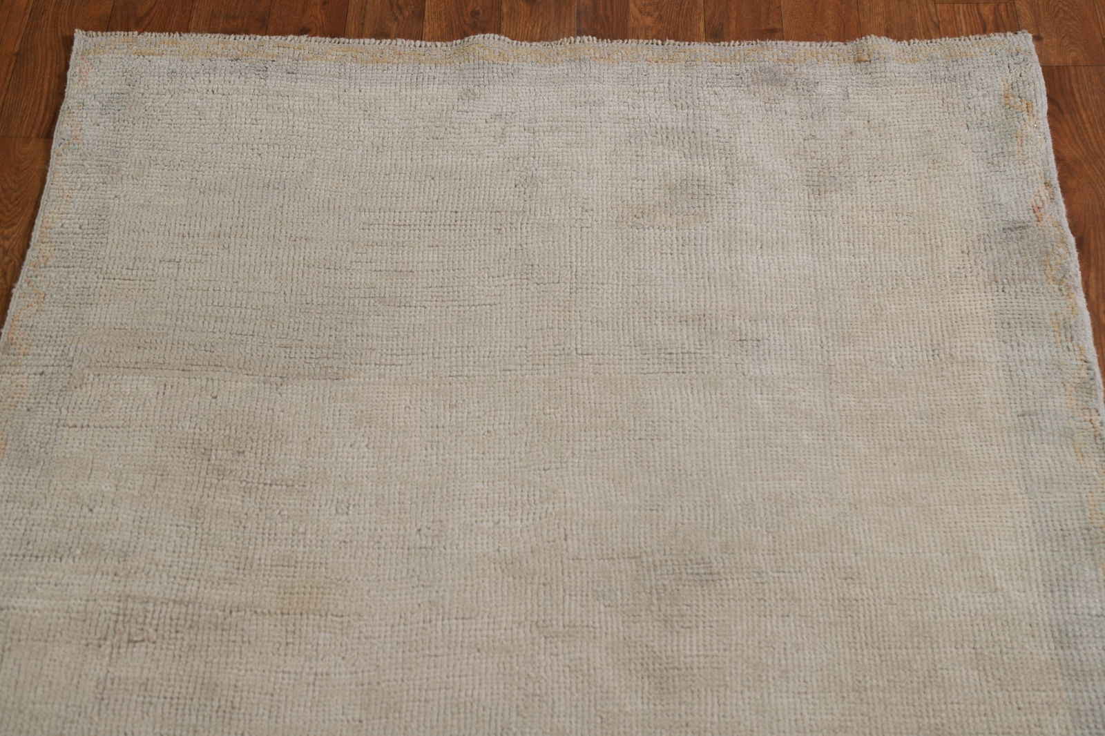 Antique Muted Turkish Oushak Runner Rug 3x36 - 17