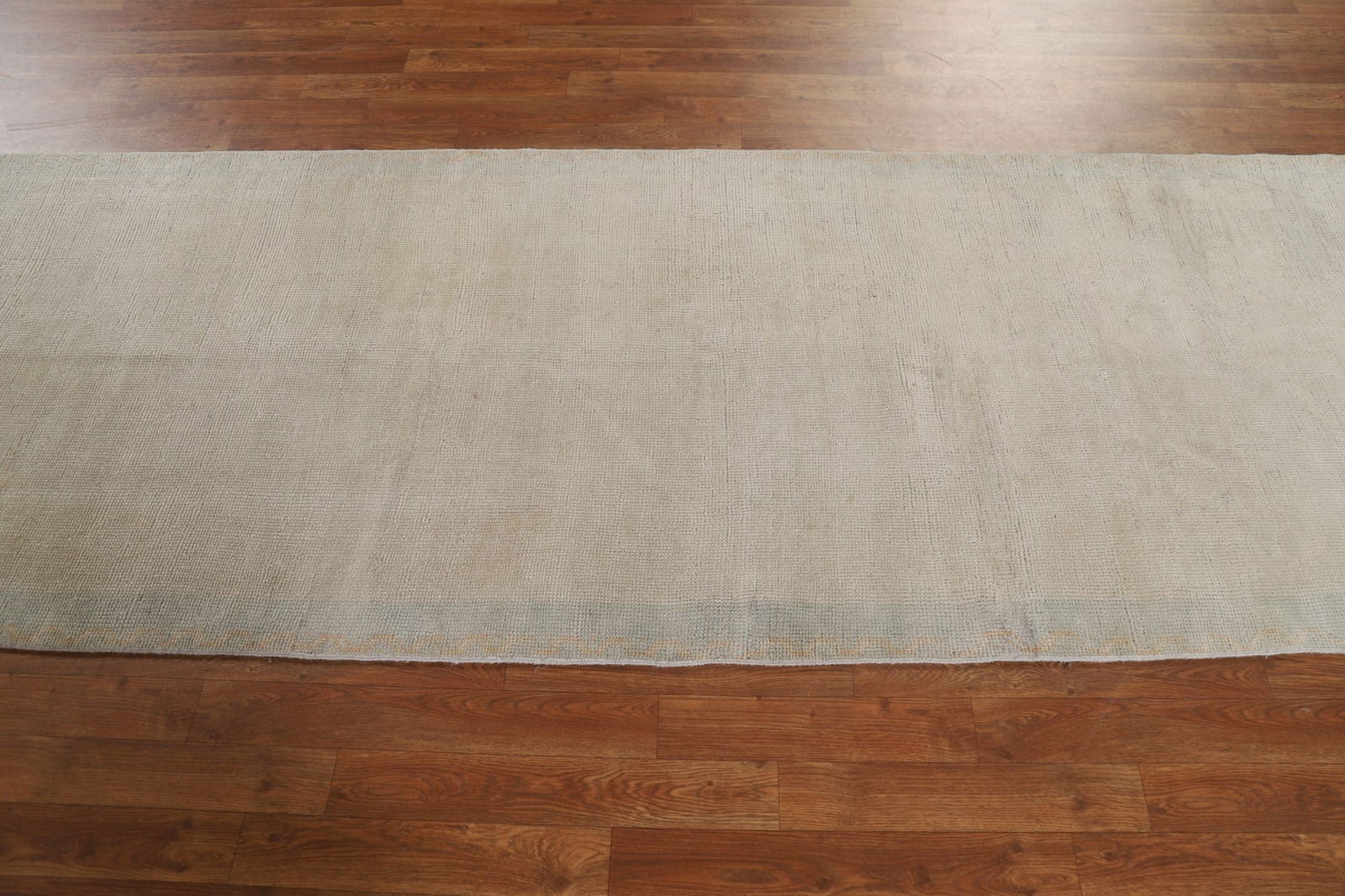 Antique Muted Turkish Oushak Runner Rug 3x36 - 19