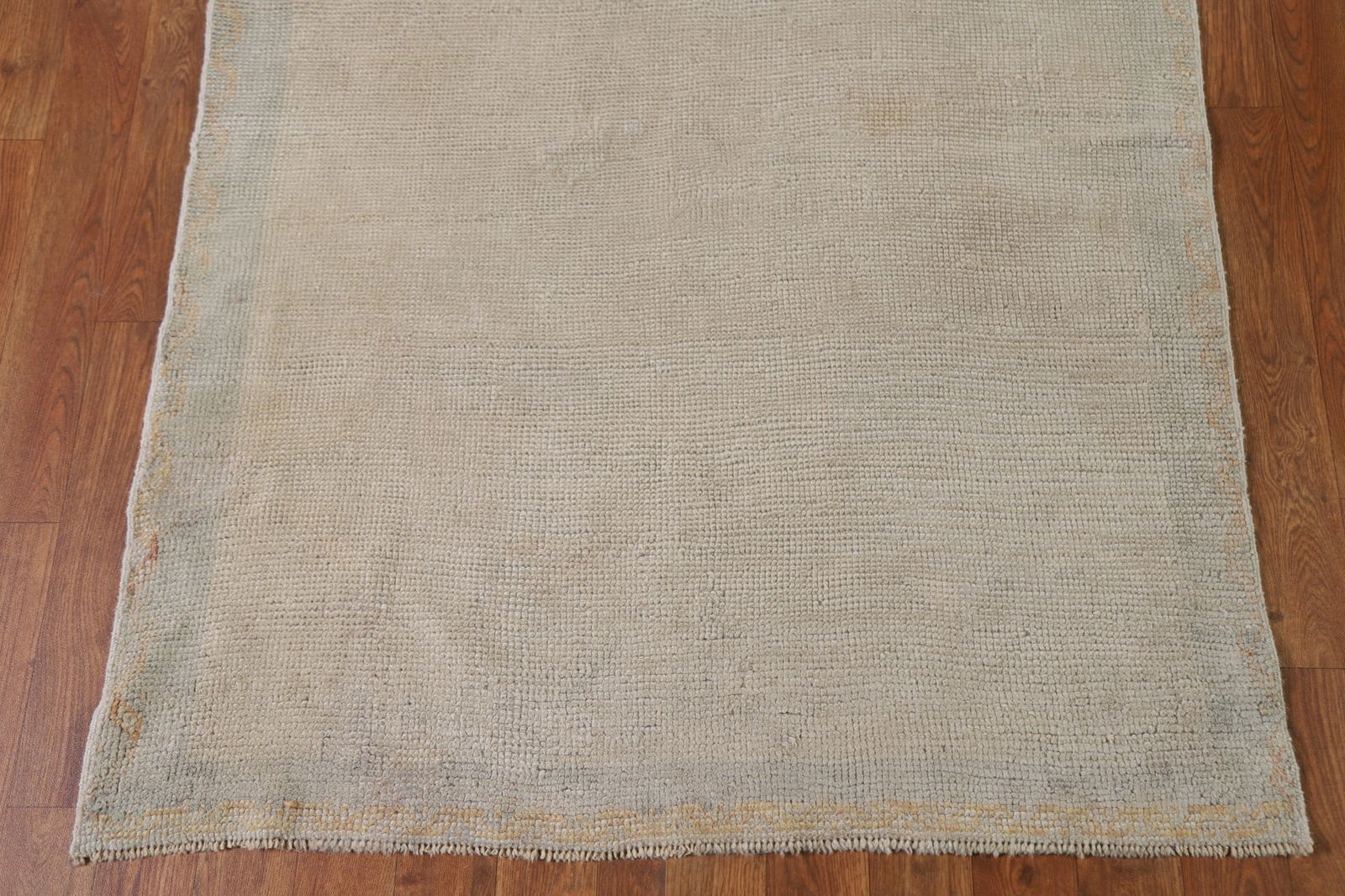 Antique Muted Turkish Oushak Runner Rug 3x36 - 7