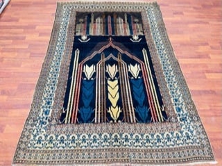 Unusual Antique Persian Seneh rug-4814 (1 of 8)