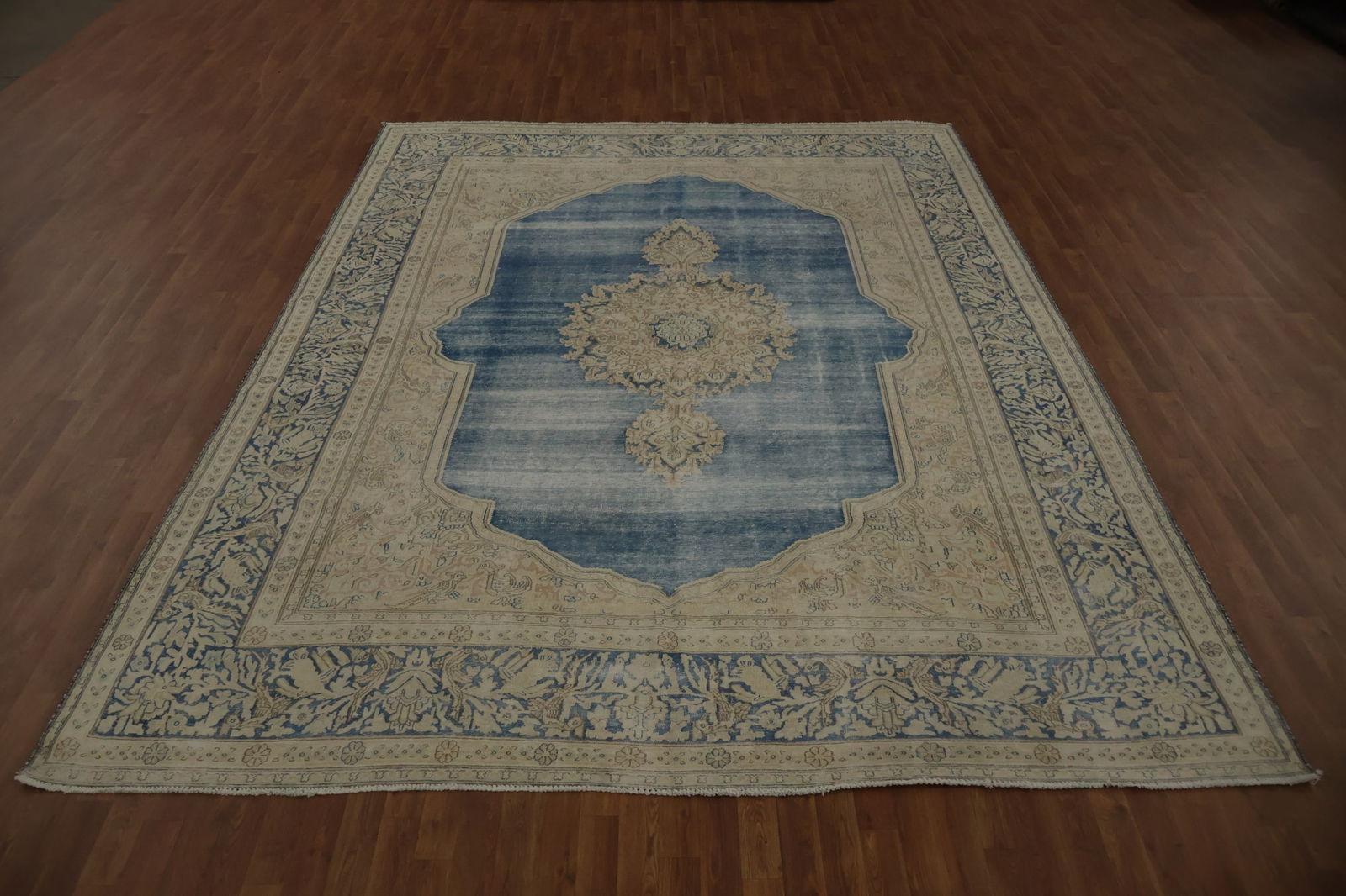 Vegetable Dye Antique Kerman Persian Area Rug 9x13 - 4