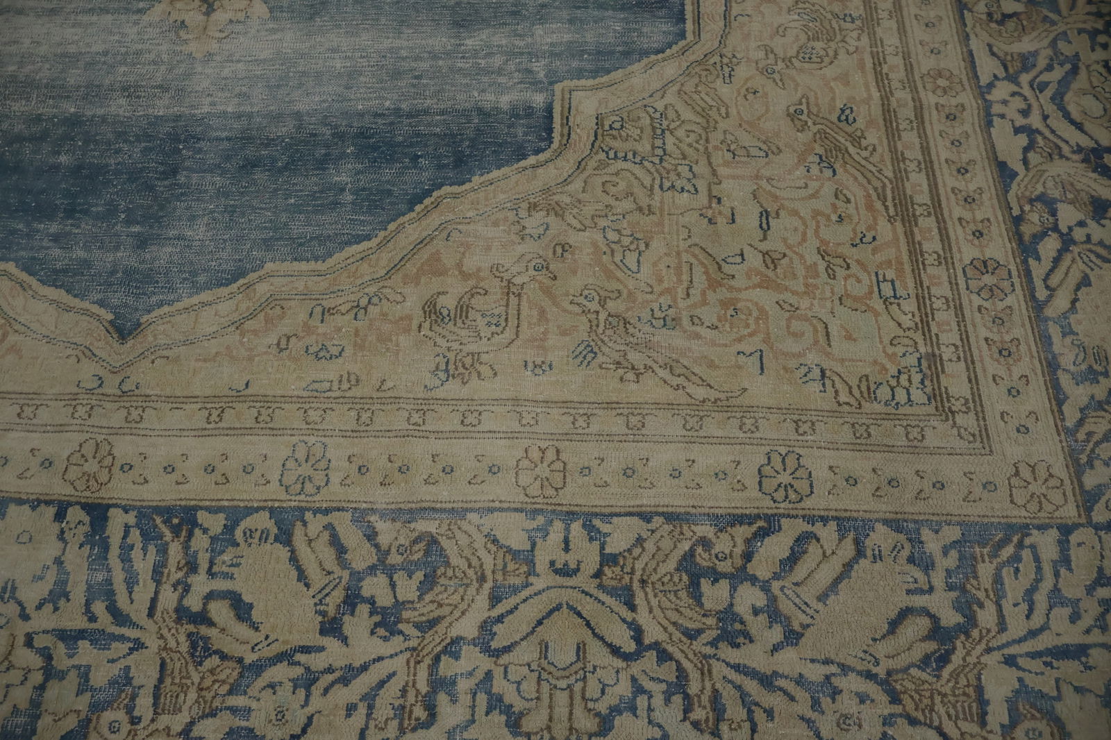 Vegetable Dye Antique Kerman Persian Area Rug 9x13 - 7