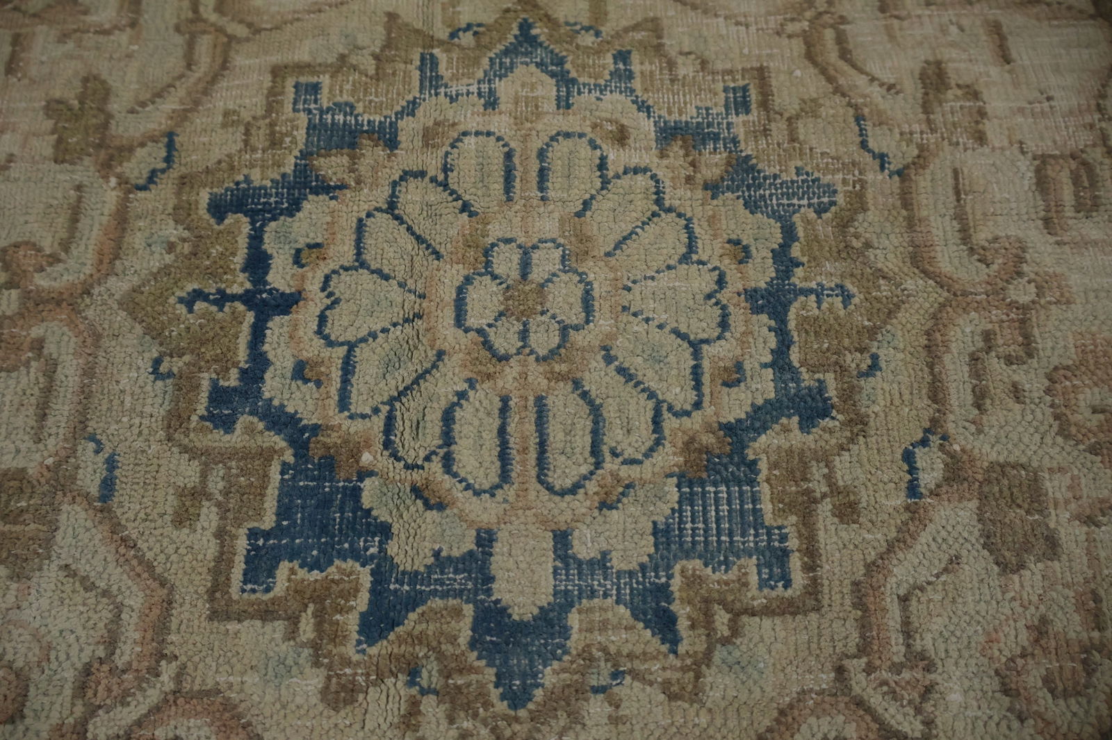 Vegetable Dye Antique Kerman Persian Area Rug 9x13 - 9