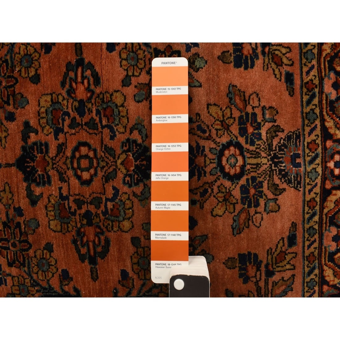 Red Antique Zoroastrian Sarouk Hand Knotted Pure Wool Mat Oriental Rug - 3