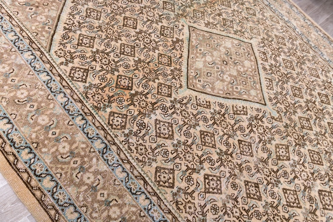 9'8'' x 12'9'' Unique Handmade Vintage Rug - 242588 - 5