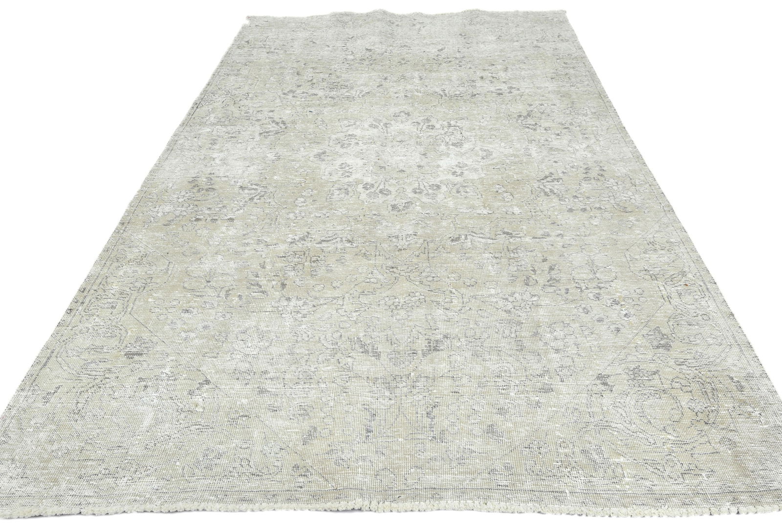 Antique Floral Traditional 5X8 Distressed Vintage Oriental Rug - 2