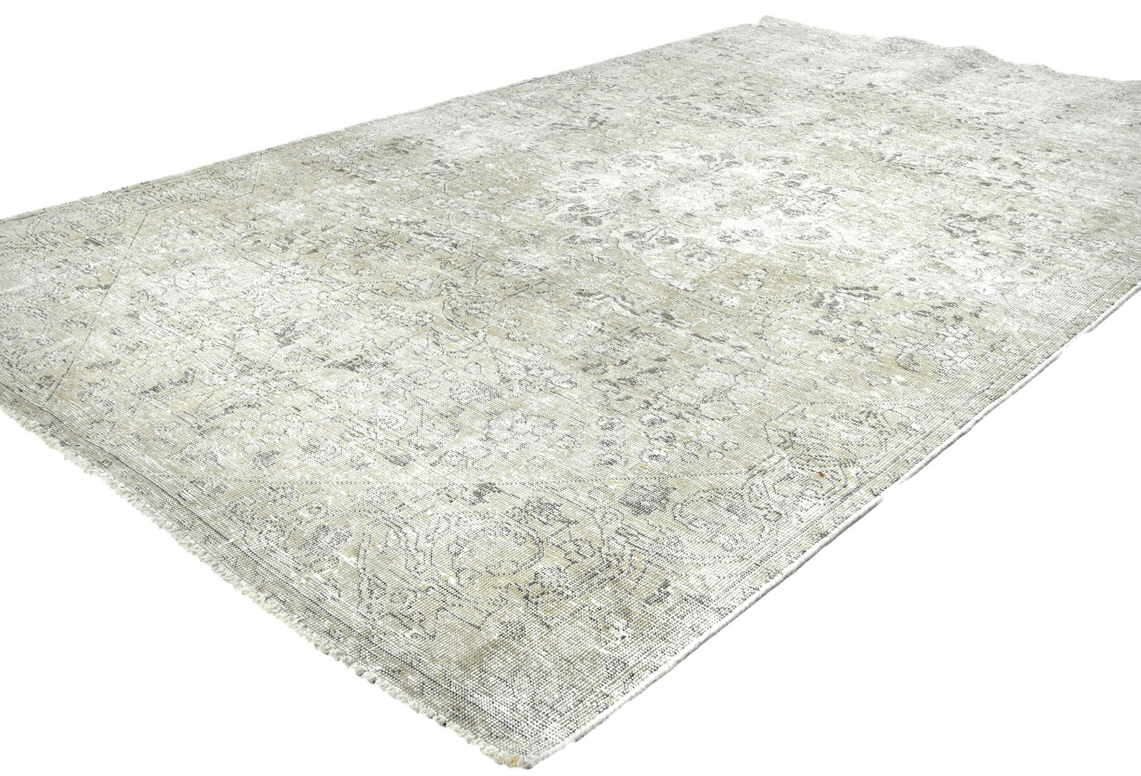 Antique Floral Traditional 5X8 Distressed Vintage Oriental Rug - 3