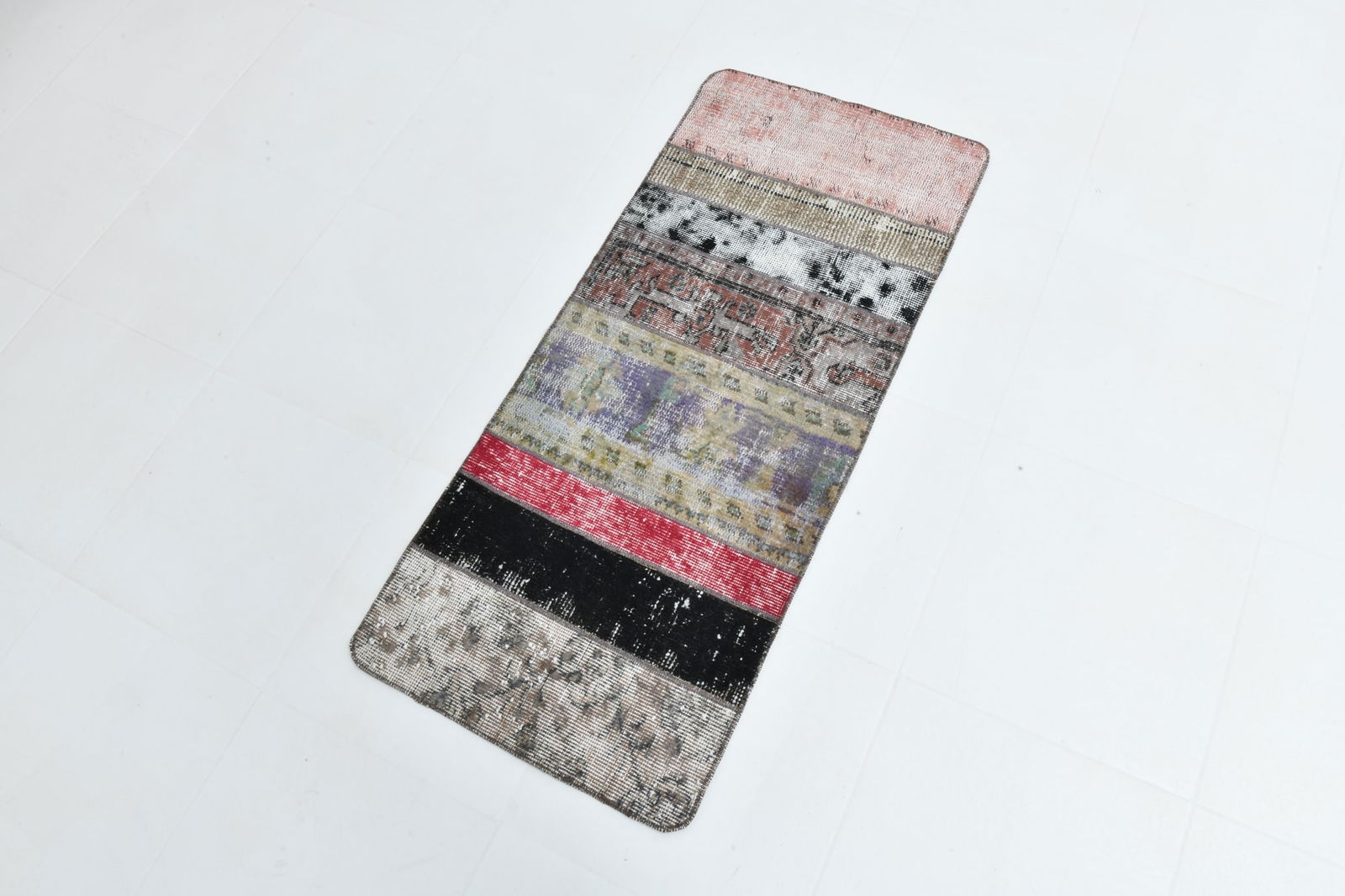 1'9'' x 4'1'' Turkish Vintage Runner Rug - 22655 - 3