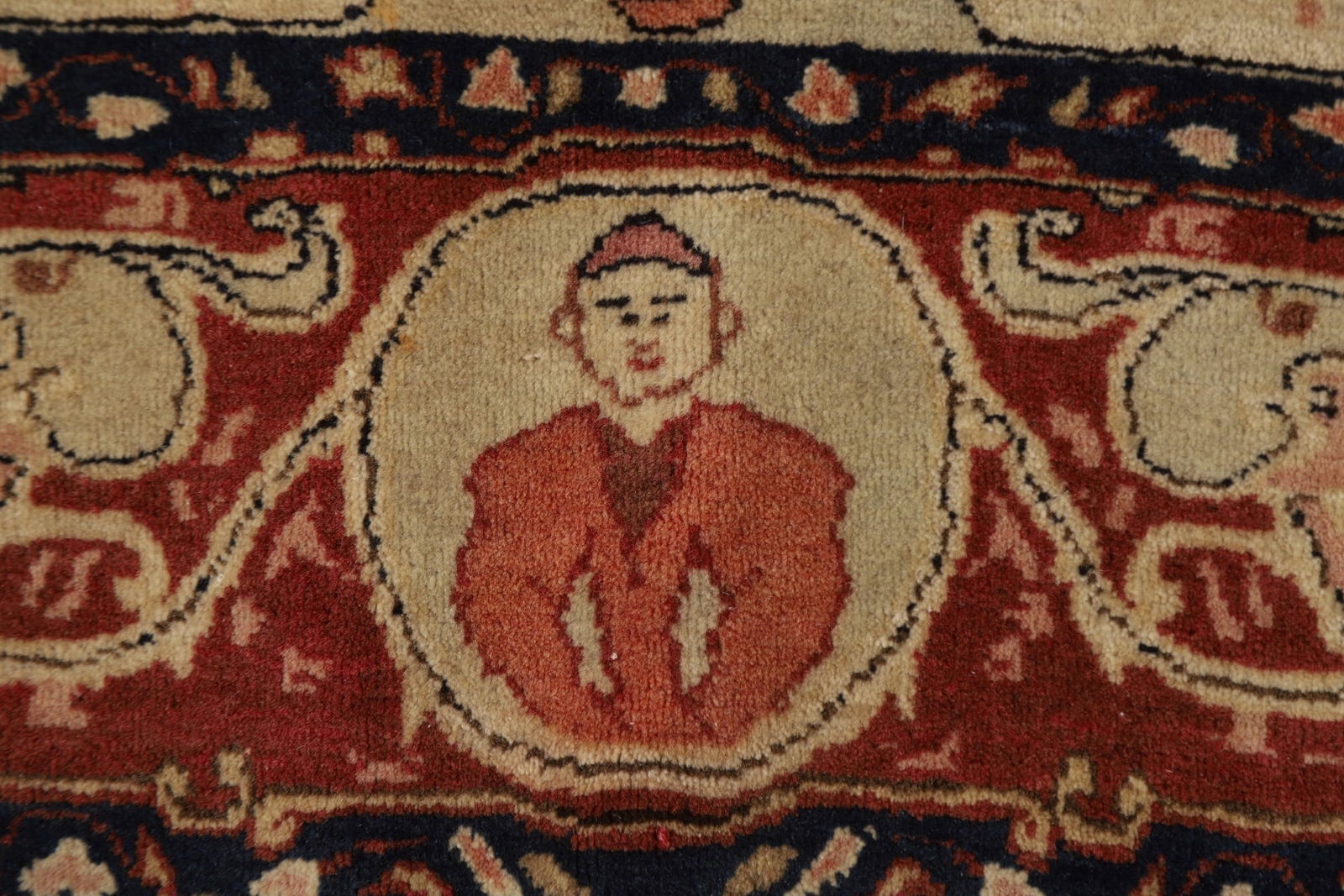 Pre-1900 Antique Vegetable Dye Isfahan Persian Rug 4x7 - 11