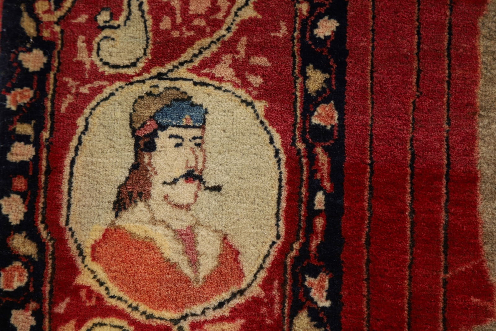 Pre-1900 Antique Vegetable Dye Isfahan Persian Rug 4x7 - 15