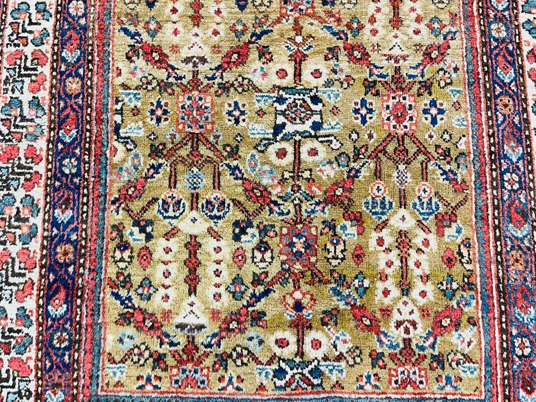 Antique Persian Camel Hair Northwest Runner -4346 - 6