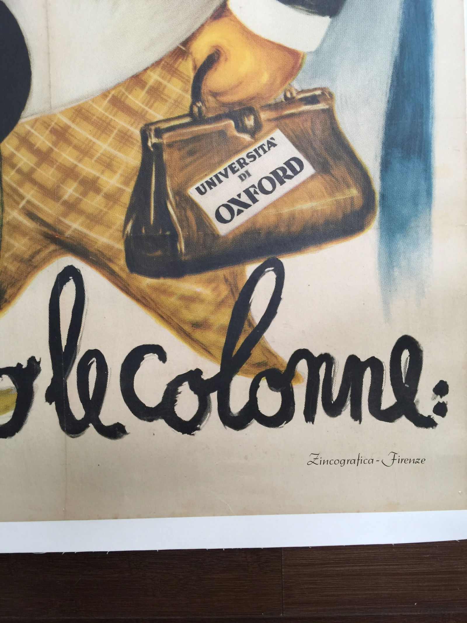 Chump At Oxford - Laurel And Hardy (1950's) 28x39 Italian Movie Poster LB - 2