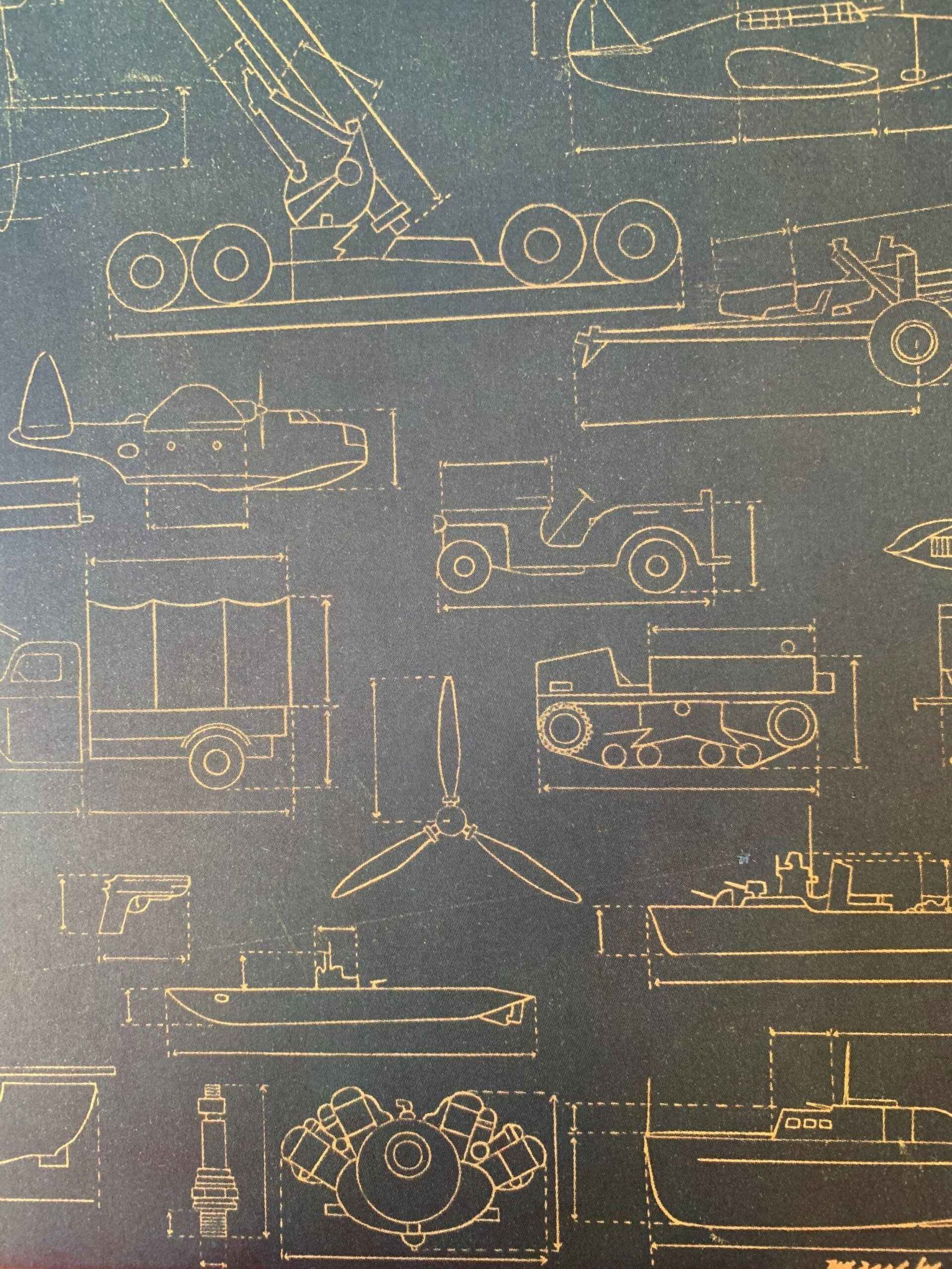 22x27.5 1941 Newstand Poster Saturday Evening Post - Art By Harold Werneke machinery Of War LB - 6