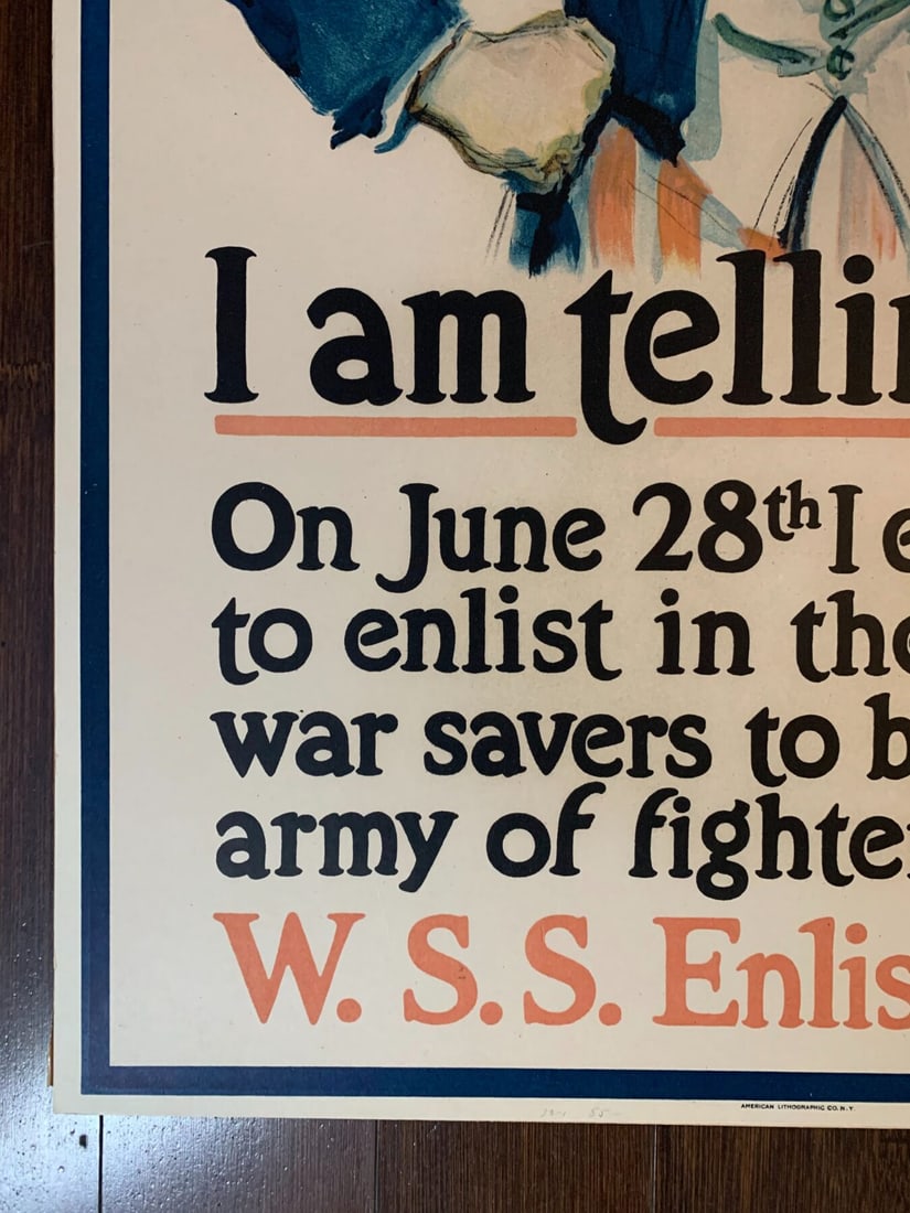 Uncle Sam - Art By James Montomery Flagg (1917) 20.125x30 US WWI Enlistment Poster - 4