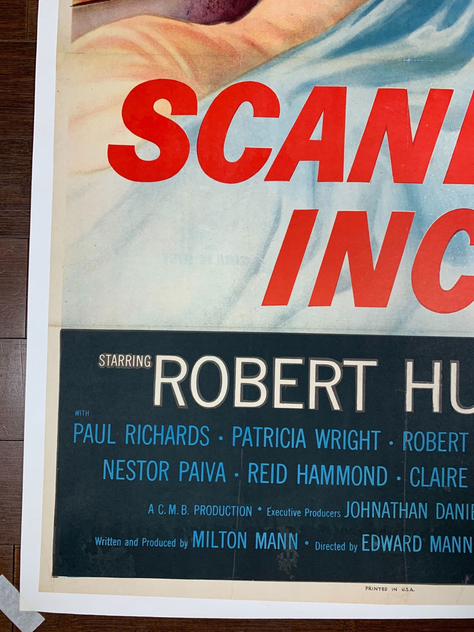 Scandal Inc. - Robert Hutton (1956) One Sheet Movie Poster LB - 4