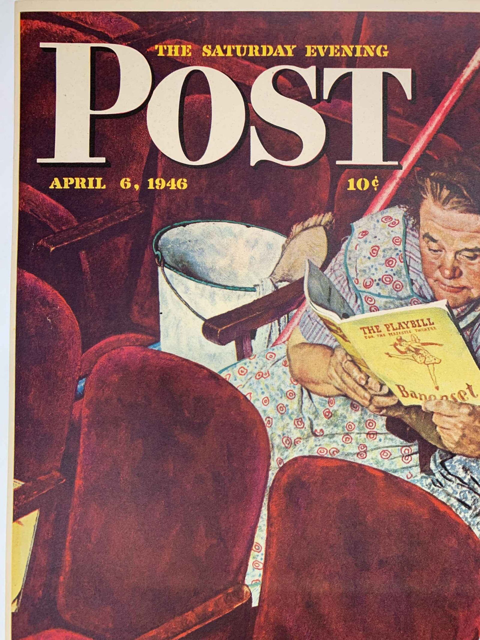 Saturday Evening Post - Norman Rockwell (04/06/46) 21.75 x 28.5 US Newstand Poster LB - 2