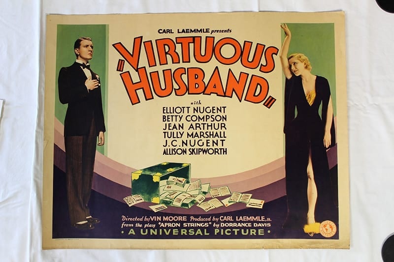 Virtuous Husband (1931) Half Sheet Movie Poster (1 of 1)
