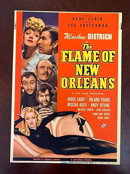 Flame Of New Orleans - Art By Vargas - Dietrich (1941) US Mini Window Card (1 of 1)
