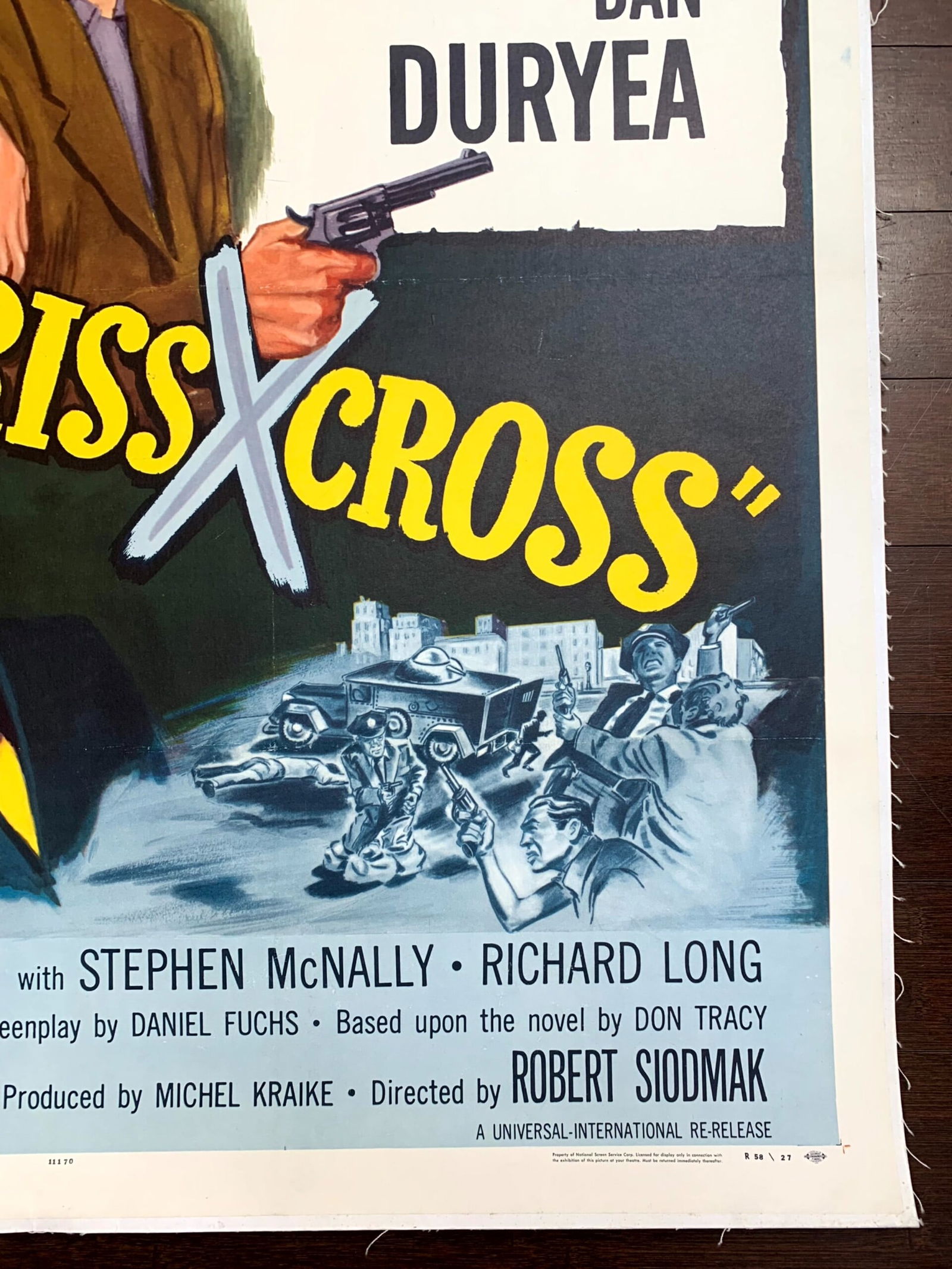 Criss Cross - Burt Lancaster (r.1958) US One Sheet Movie Poster LB - 5