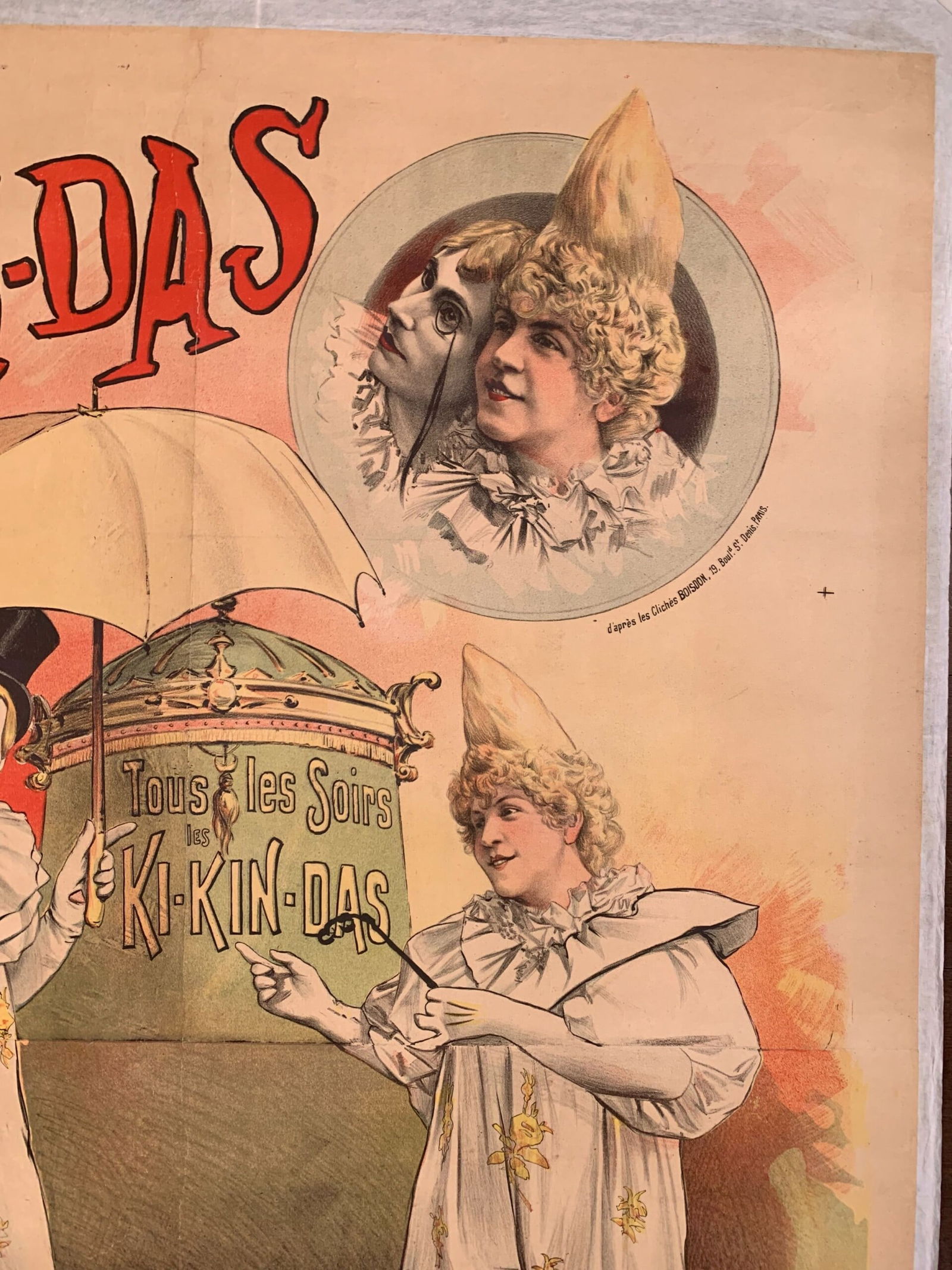 Les Ki-Kin-Das Casino du Paris - Art Candido (1895) 37.5 x 51 French Theater Poster LB - 3