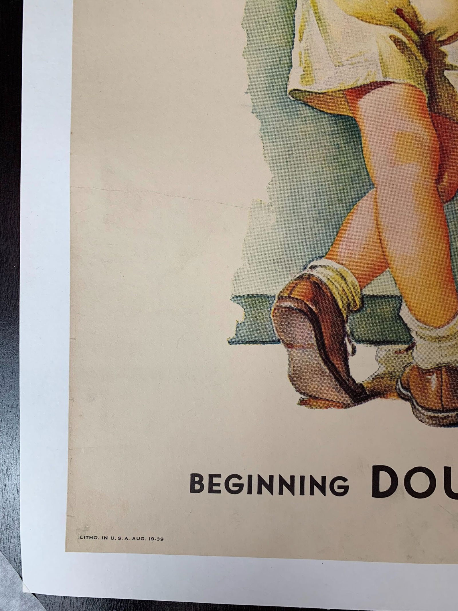 22x27.5 1939 Newstand Poster Saturday Evening Post - Art By Frances Tipton Hunter penny Candy LB - 5