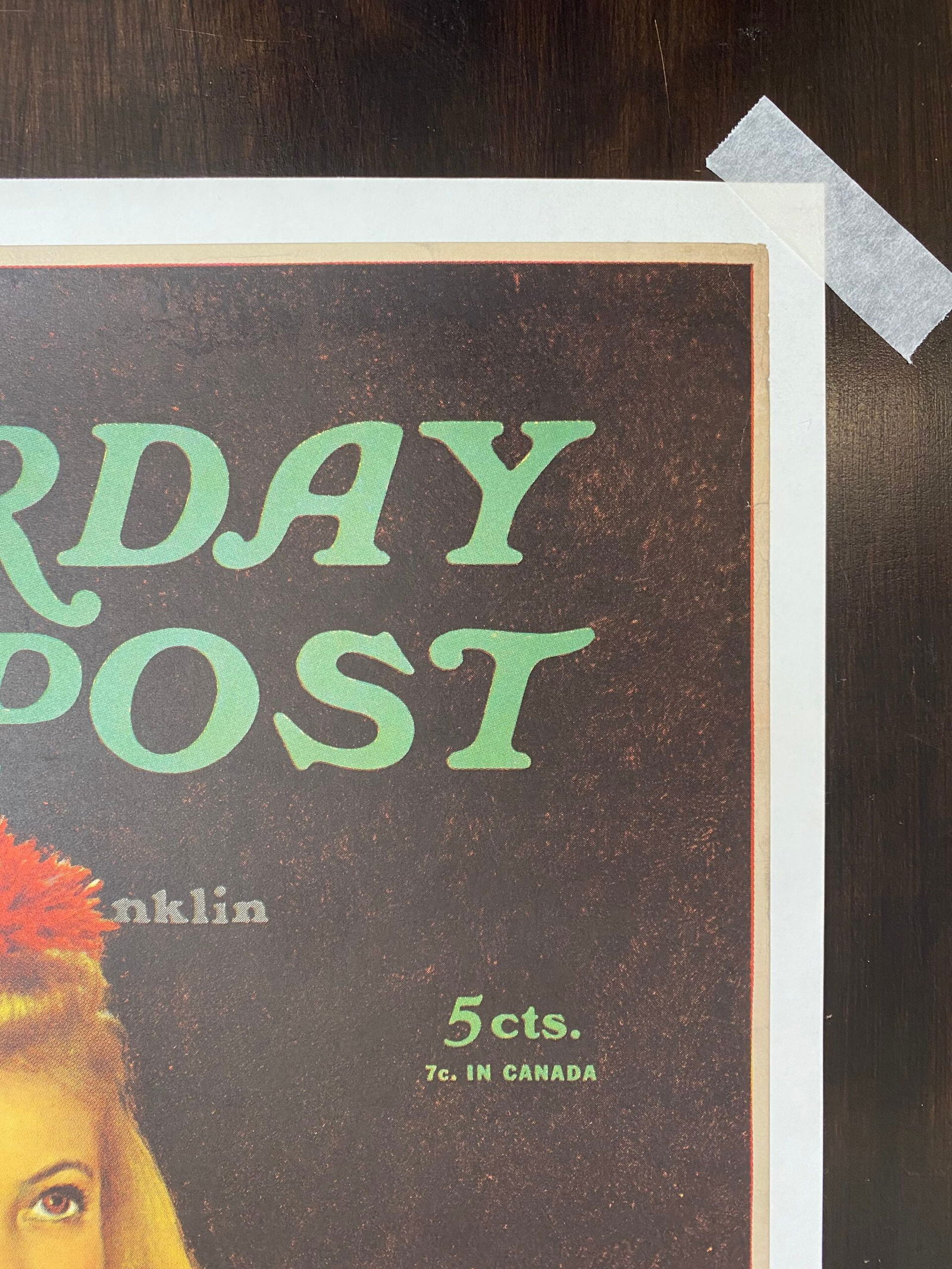 21x27 1942 Newstand Poster Saturday Evening Post - Art By Douglass Crockwell movie Date LB - 4