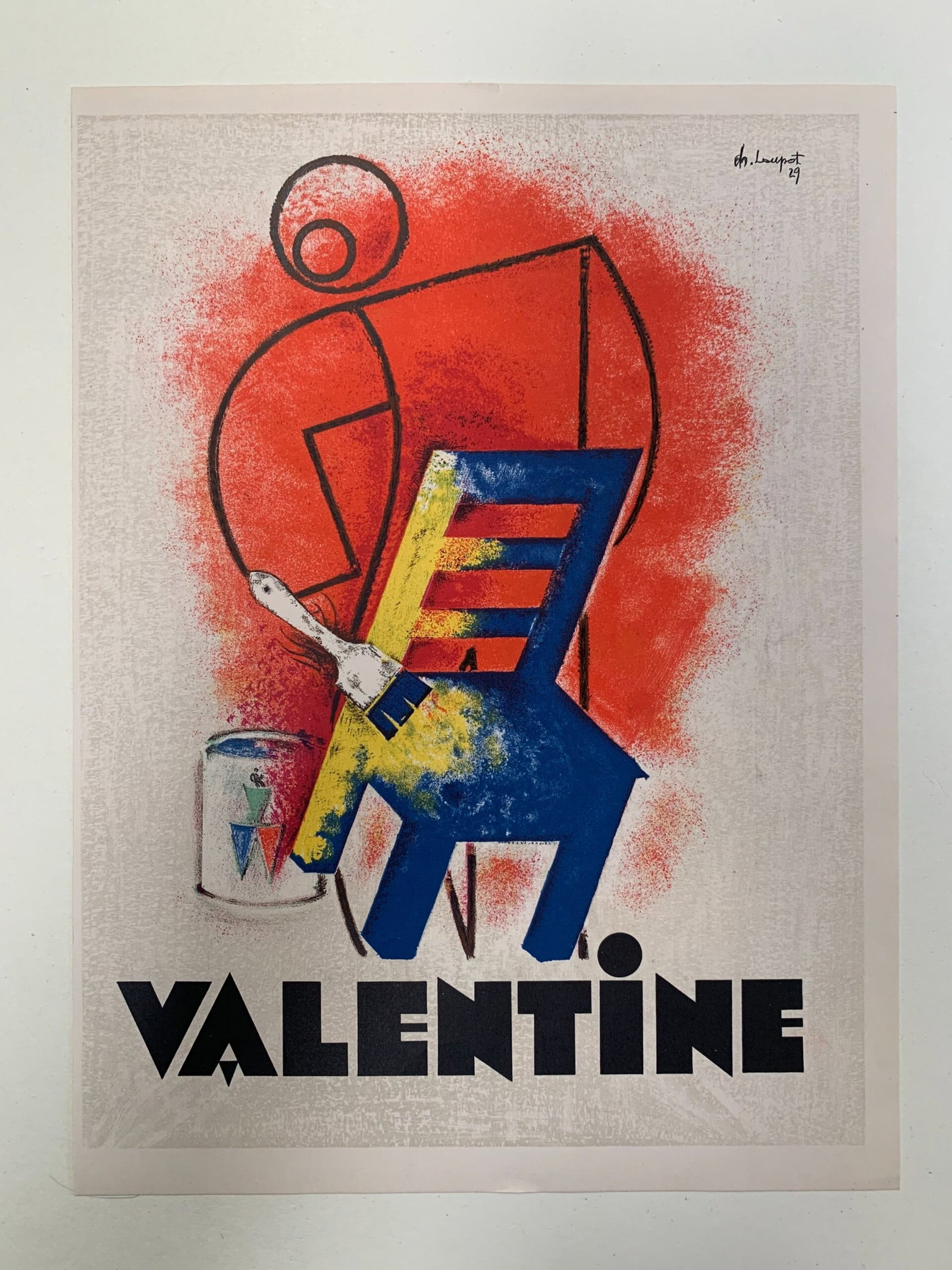 Valentine - Art Charles Loupot (1929) 9.125 x 12.25 French Advertising Poster (1 of 7)