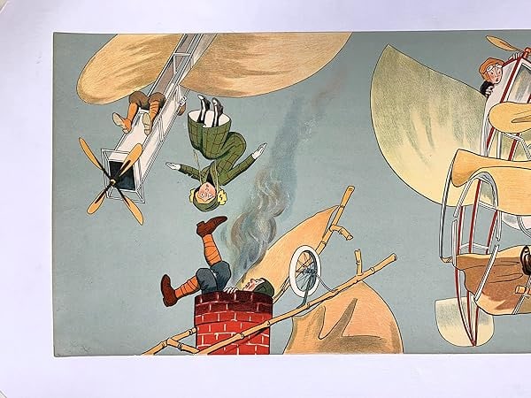 Sky Madness #1 - Art By Fernand Fernel (1910) 10.625x34.5 French Advertising Poster LB - 3