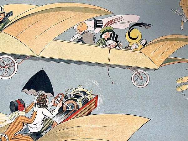 Sky Madness #2 - Art By Fernand Fernel (1910) 10.625x34.5 French Advertising Poster LB - 6