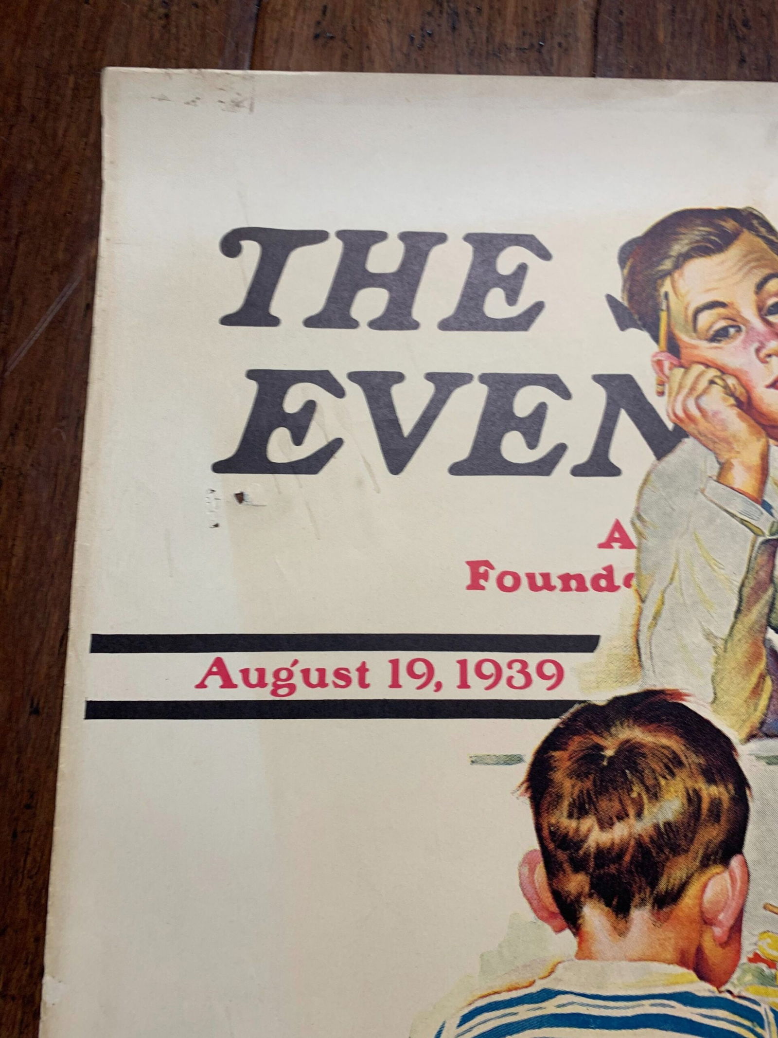 22x28 1939 Newstand Poster Saturday Evening Post - Art By Frances Tipton Hunter penny Candy - 2