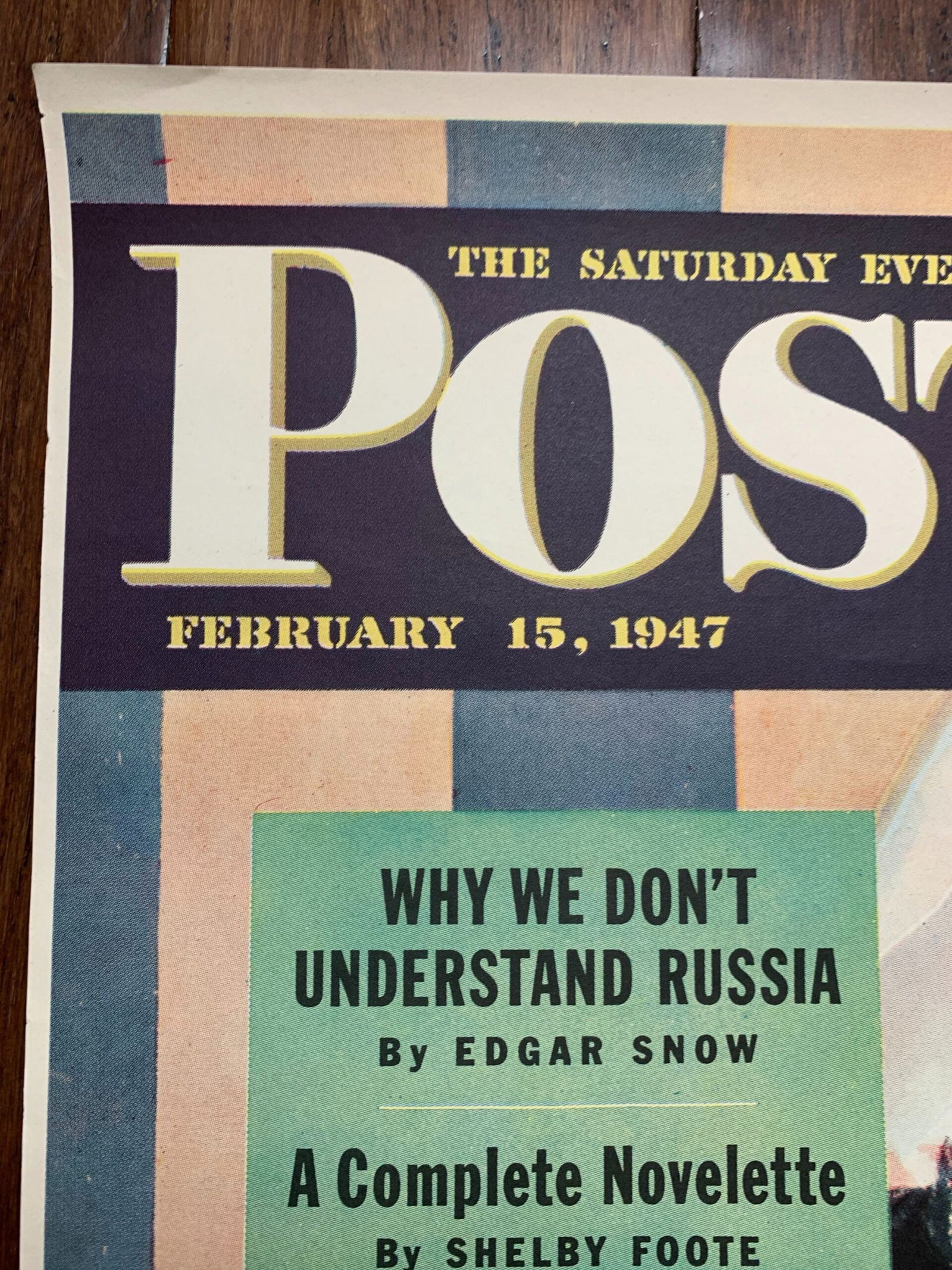 22x28 1947 Newstand Poster Saturday Evening Post - Art By Albert Staehle butch And The Nylons - 2