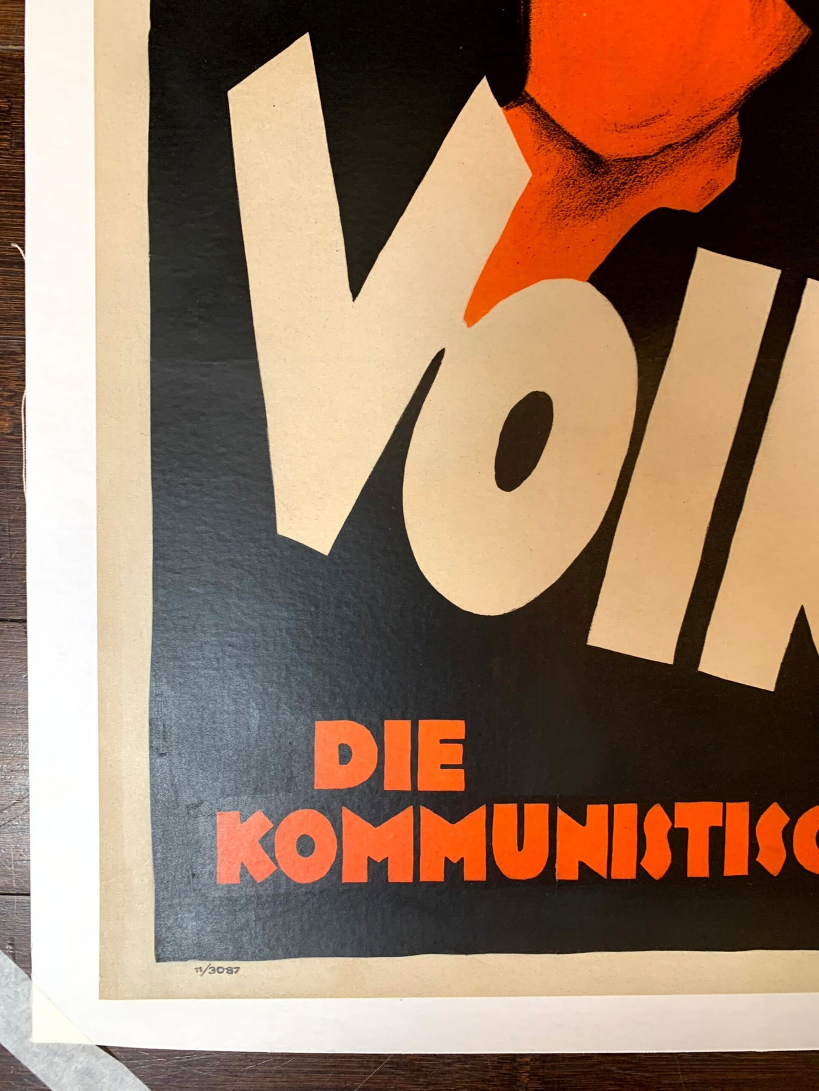 Volksblatt - Art By Laszio Peri (1924) 34.5 x 22.5 German Advertising Poster LB - 3