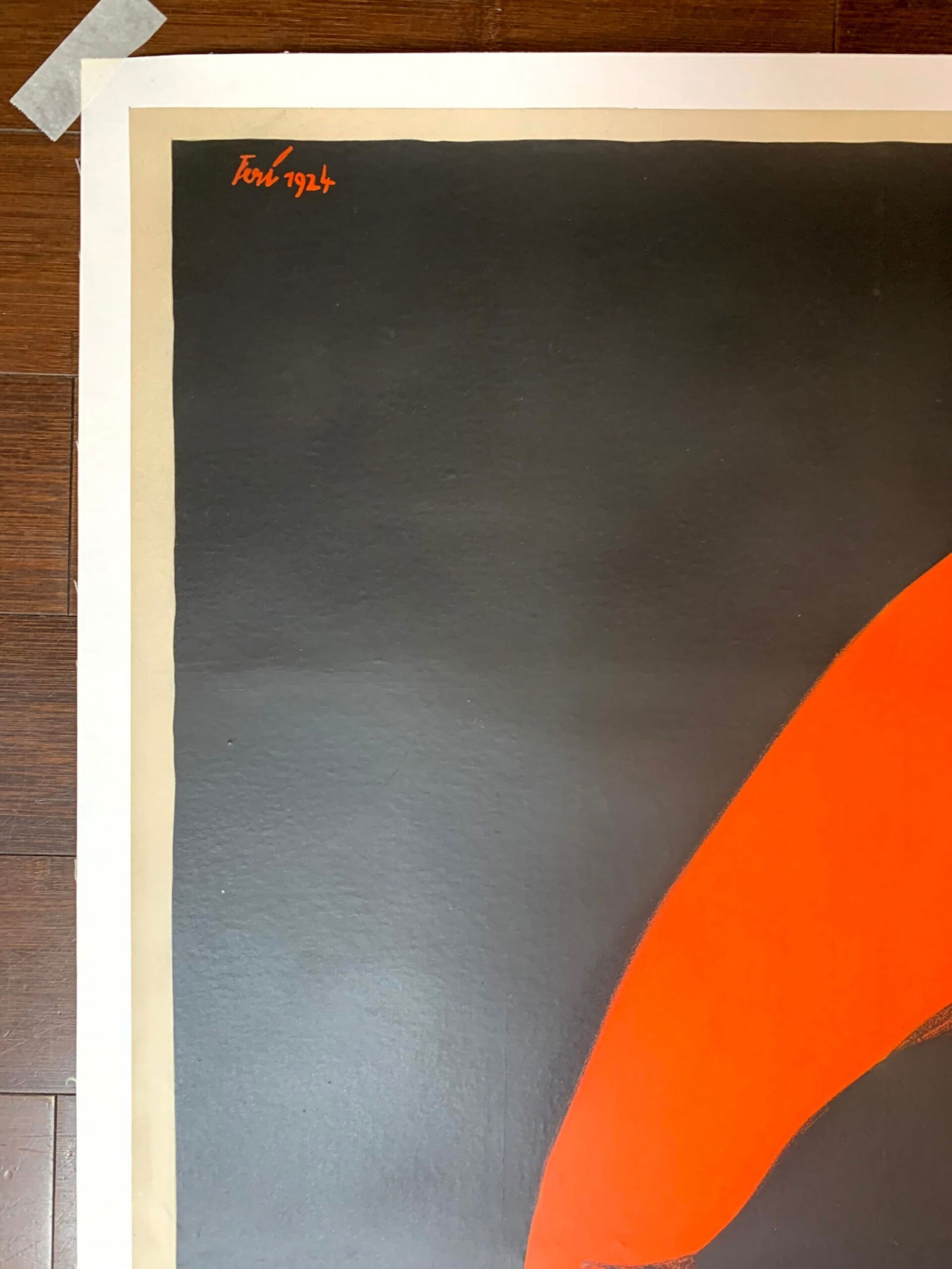 Volksblatt - Art By Laszio Peri (1924) 34.5 x 22.5 German Advertising Poster LB - 4