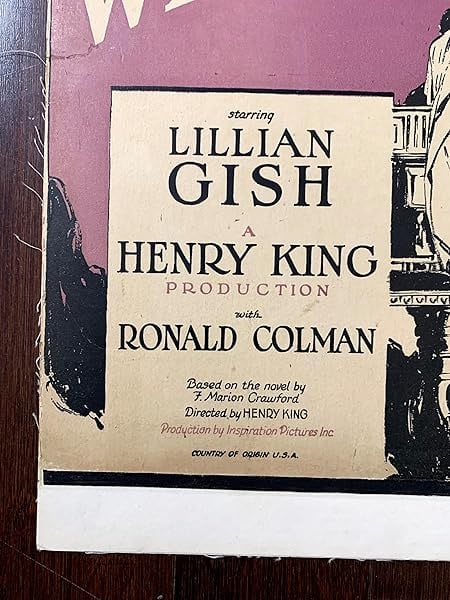 White Sister - Gish & Colman (1923) US Window Card Movie Poster - 4