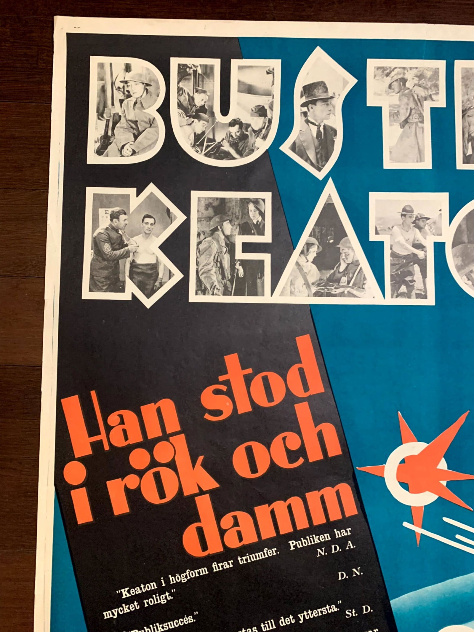 Doughboys - Buster Keaton (1930) Swedish One Sheet Movie Poster - 7