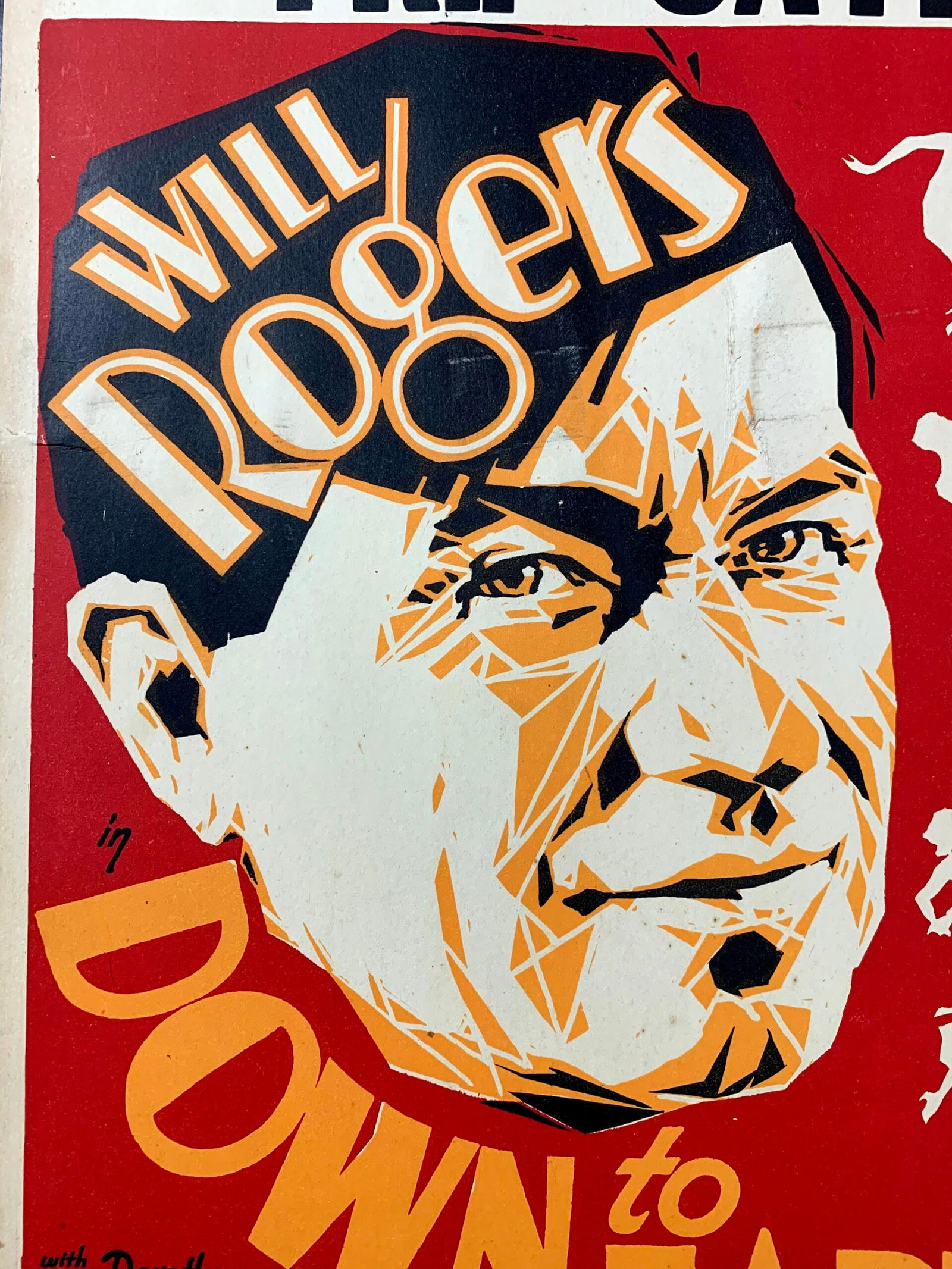 Down To Earth - Will Rogers (1932) US Window Card Movie Poster - 2