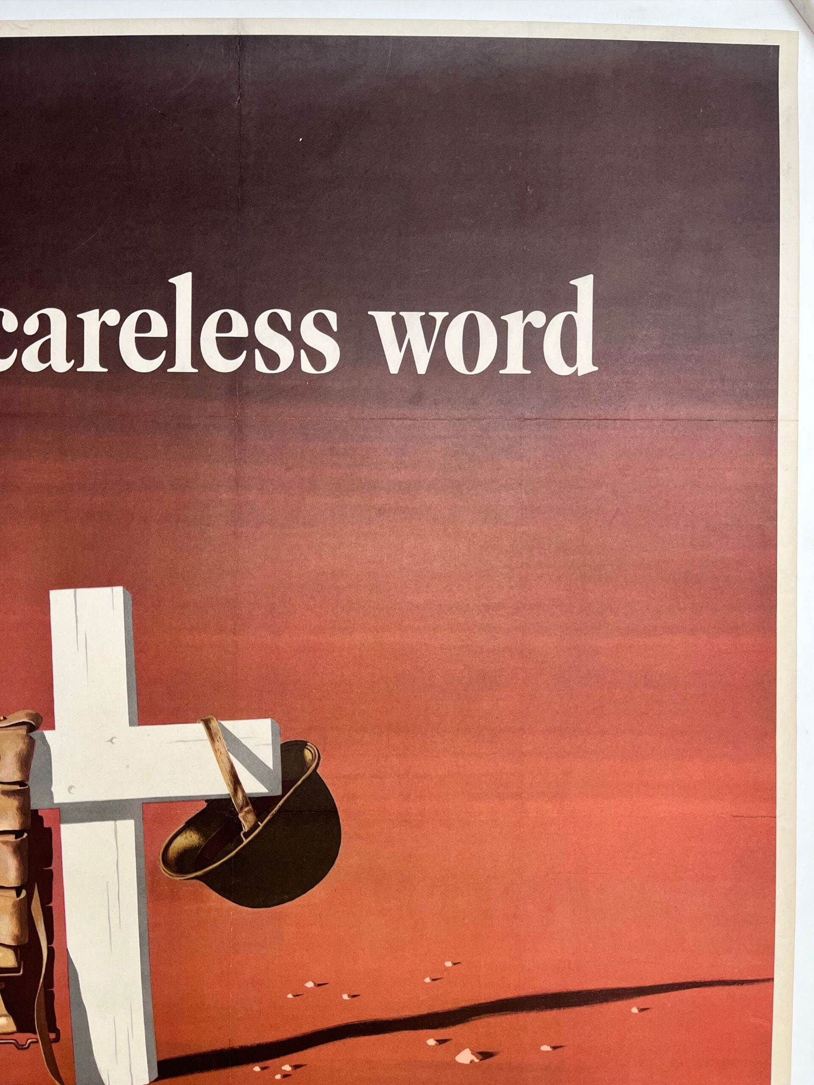 A Careless Word...Another Cross (1943) WWII LB Poster - J. Atherton Art - 5