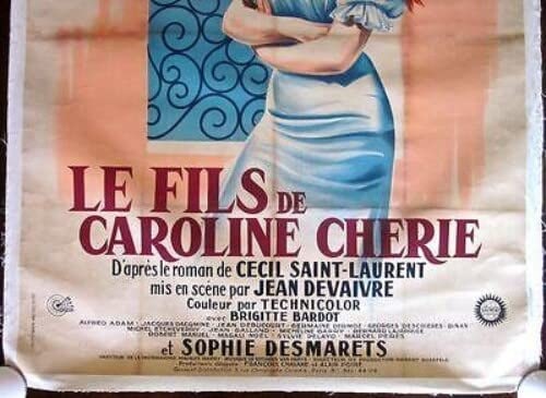 Son Of Dear Caroline - Bardot (1955) French 1 Panel LB - 4