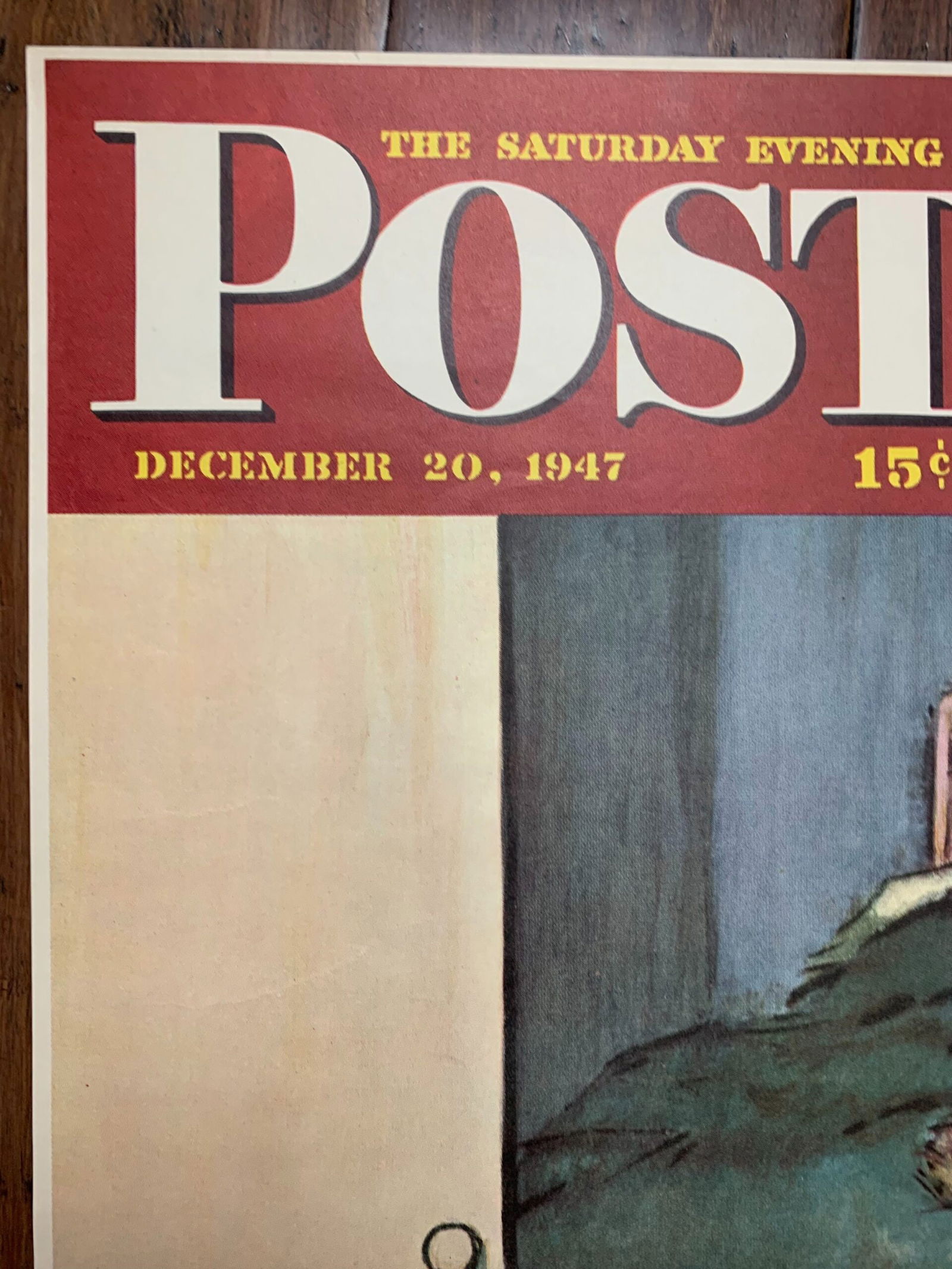 22x28 1947 Newstand Poster Saturday Evening Post - Art By Jack Welch sunday Funnies - 2