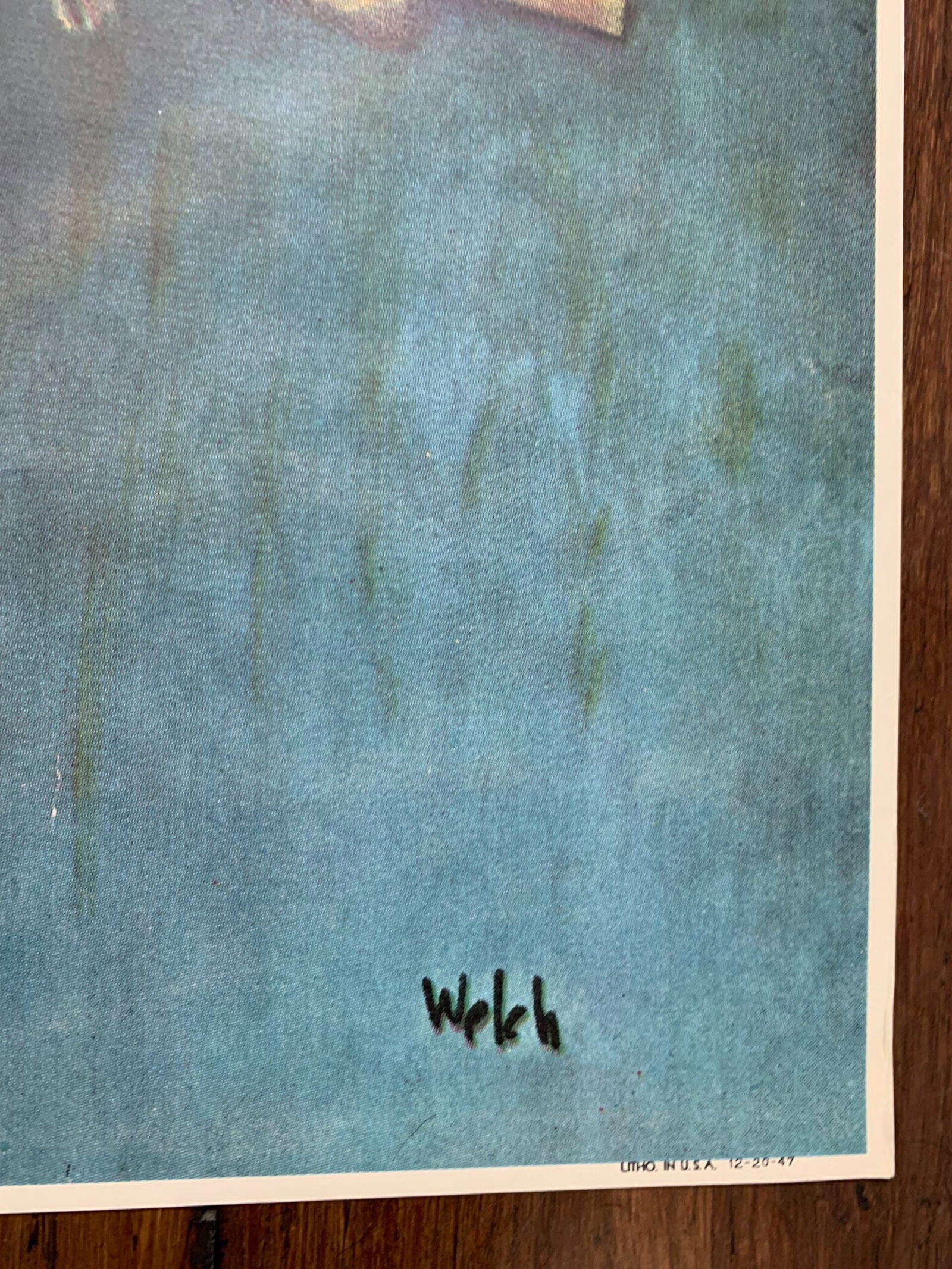 22x28 1947 Newstand Poster Saturday Evening Post - Art By Jack Welch sunday Funnies - 3