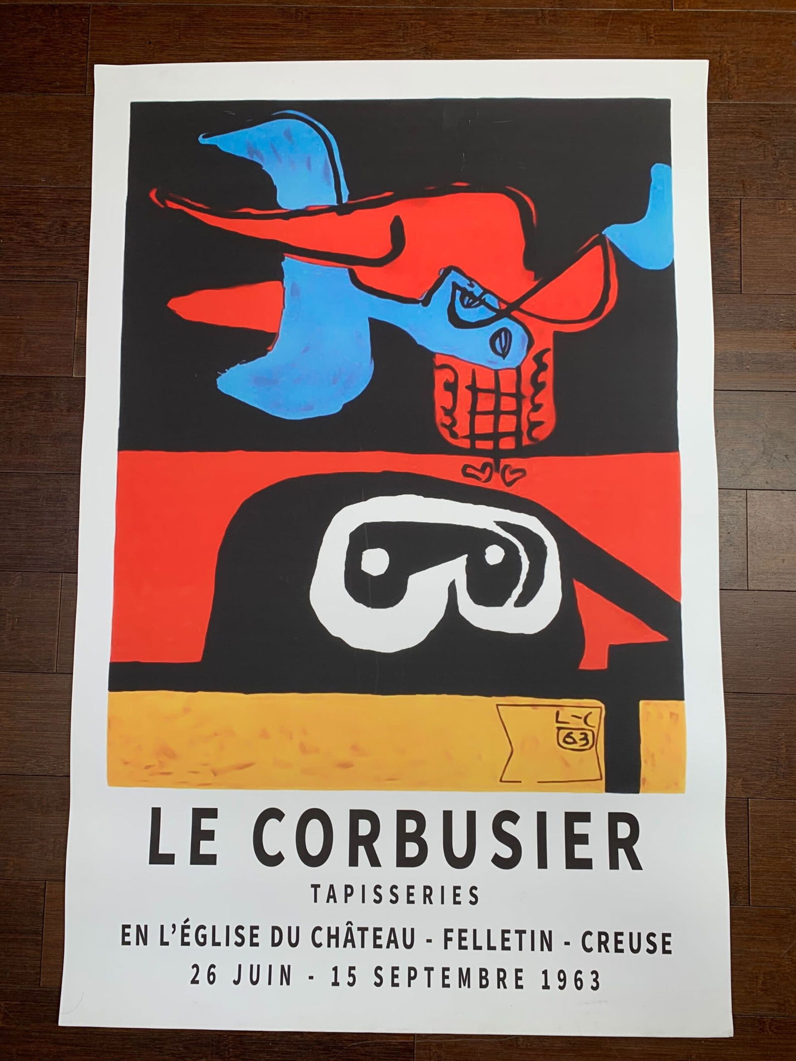 Le Corbusier Tapisseries (1963) 24 x 36 French Architectural Exhibition Poster (1 of 2)