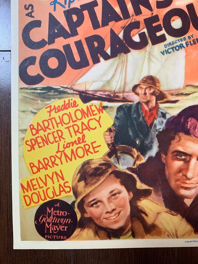 Captains Courageous - Dir. Victor Fleming (1937) 8x14 US Mini Window Card - 2