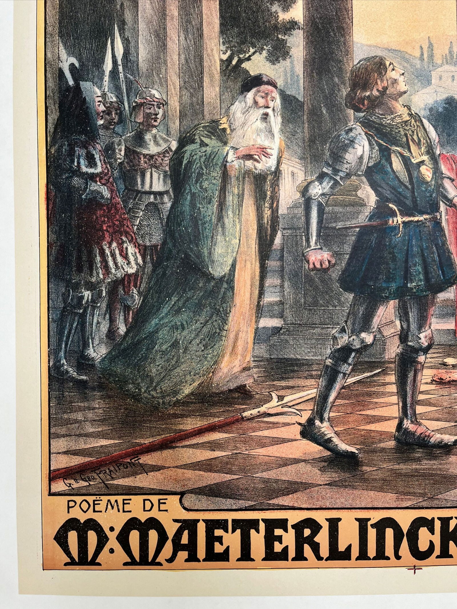 Monna Vanna Theater (1909) 25.5x35 French Opera Poster LB - 3