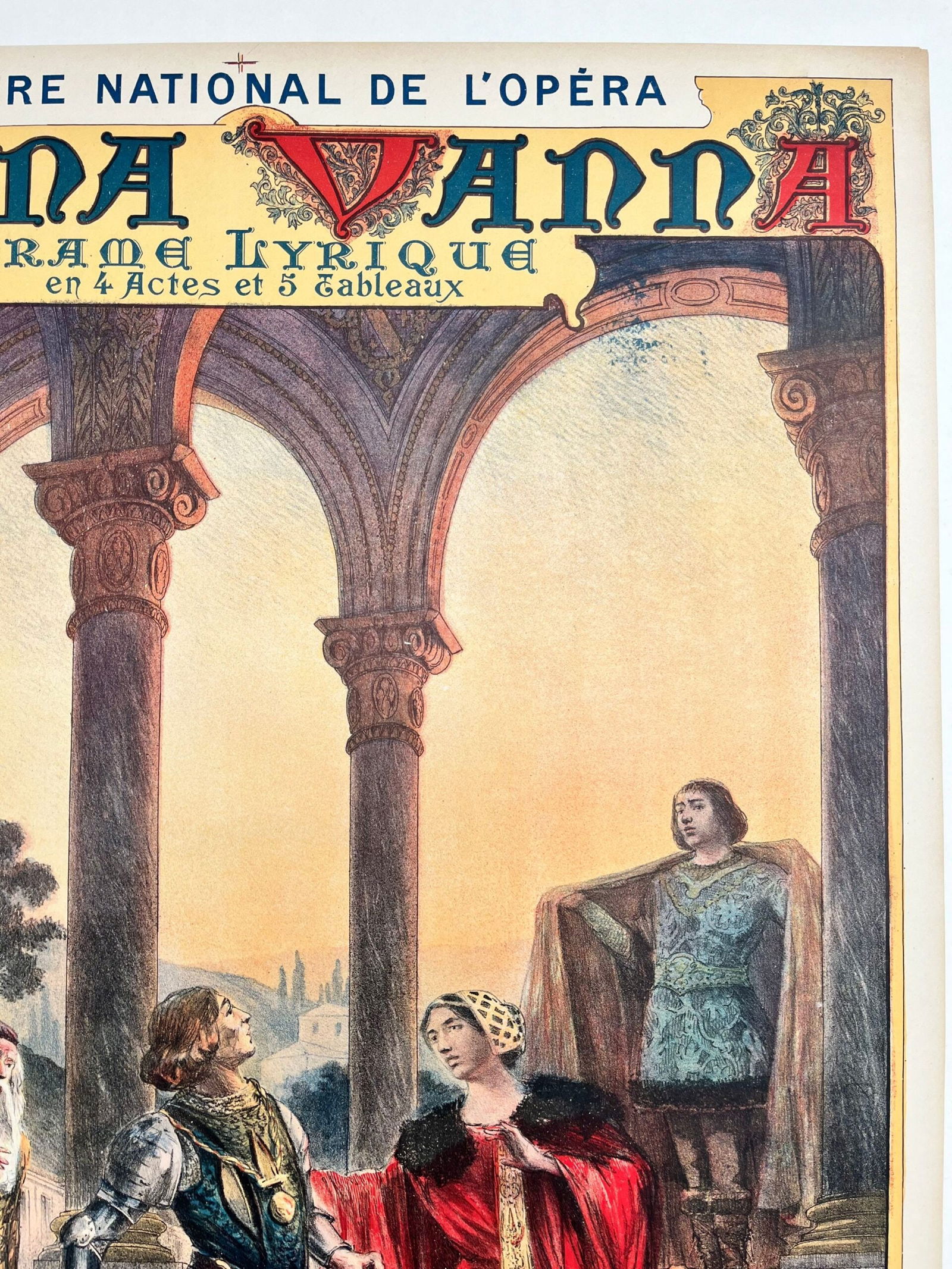 Monna Vanna Theater (1909) 25.5x35 French Opera Poster LB - 5