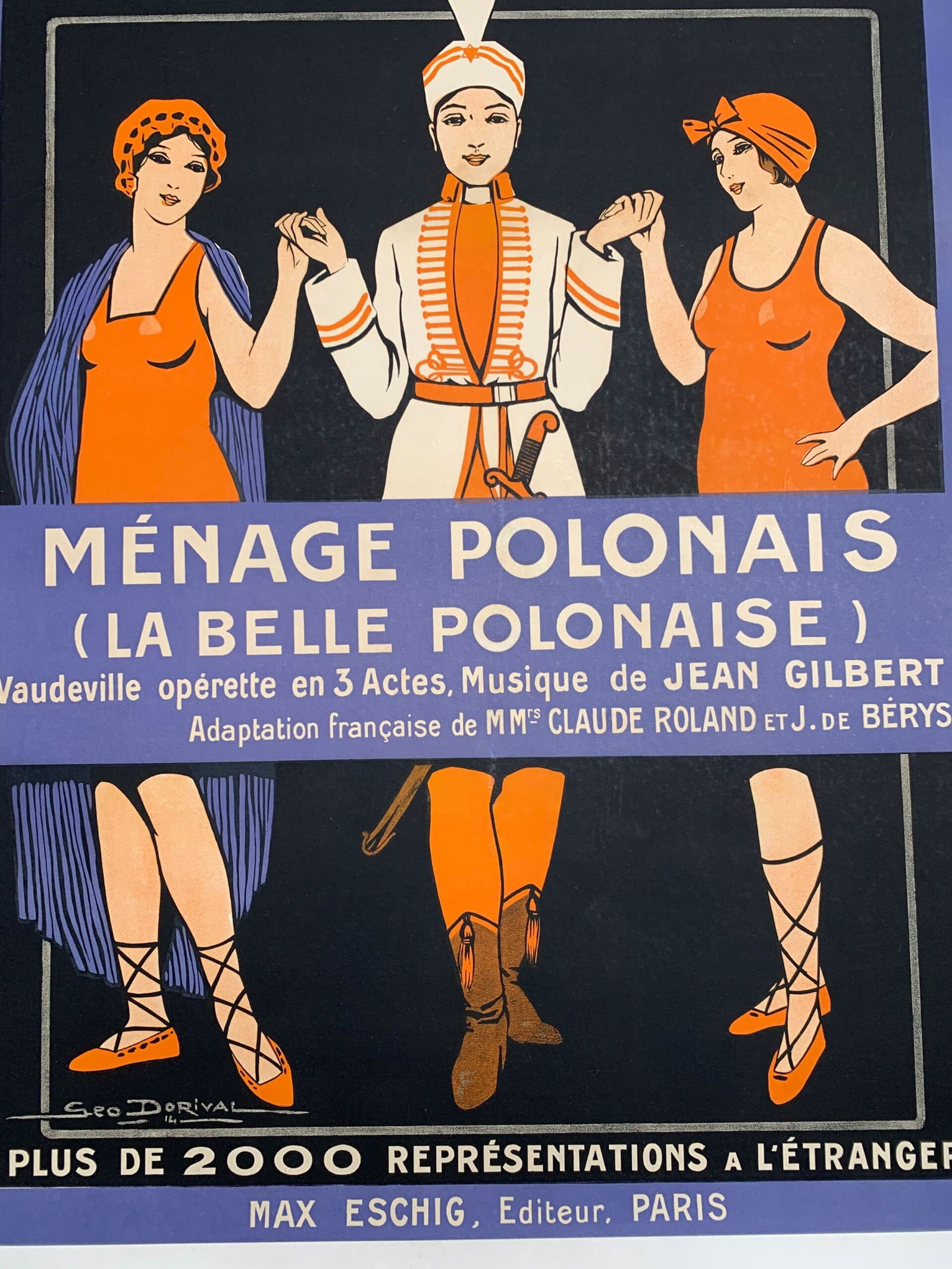 Menage Polonais - Art Georges Dorival (1914) 23.5 x 31 French Lithograph LB - 4