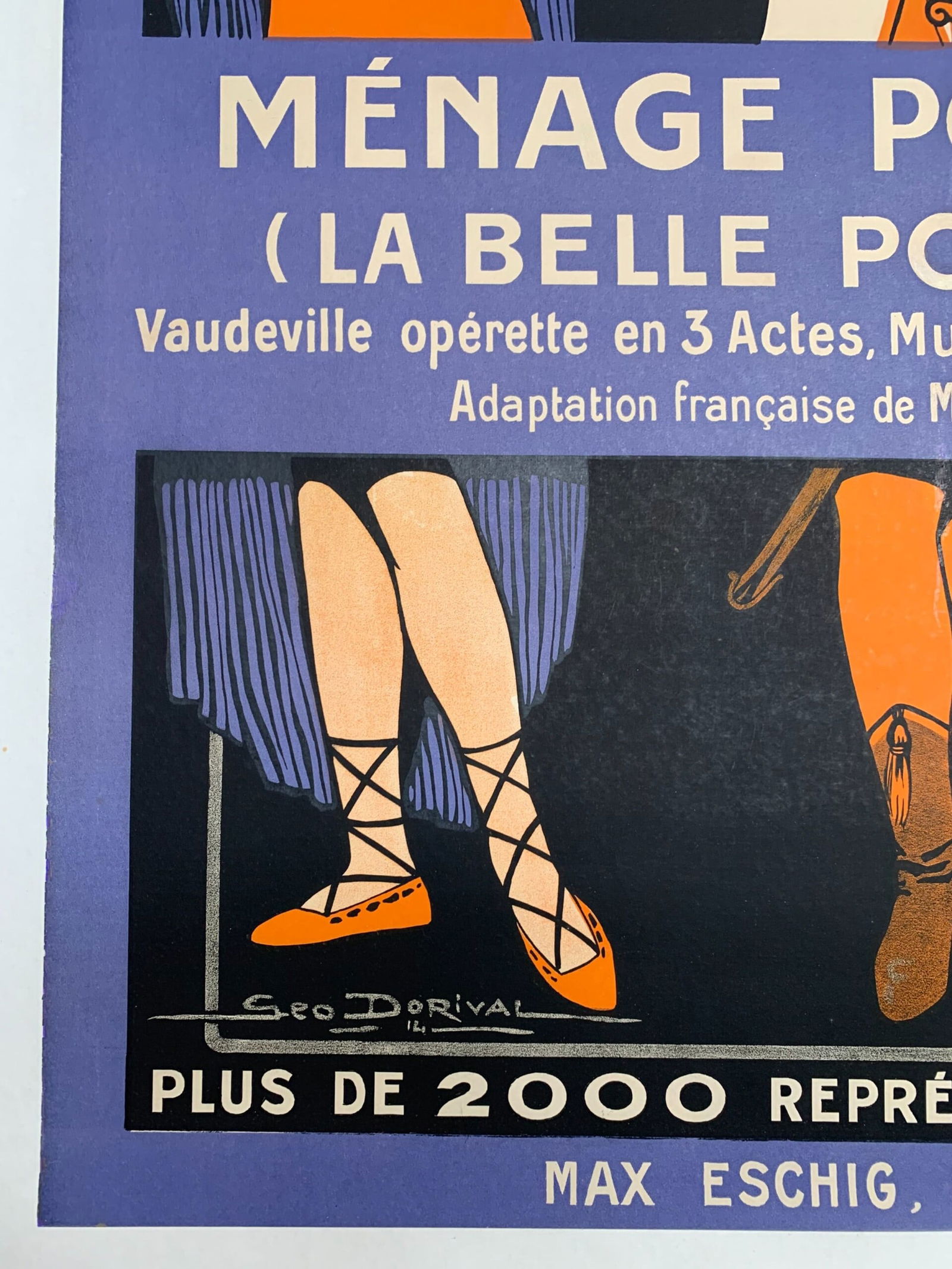 Menage Polonais - Art Georges Dorival (1914) 23.5 x 31 French Lithograph LB - 5